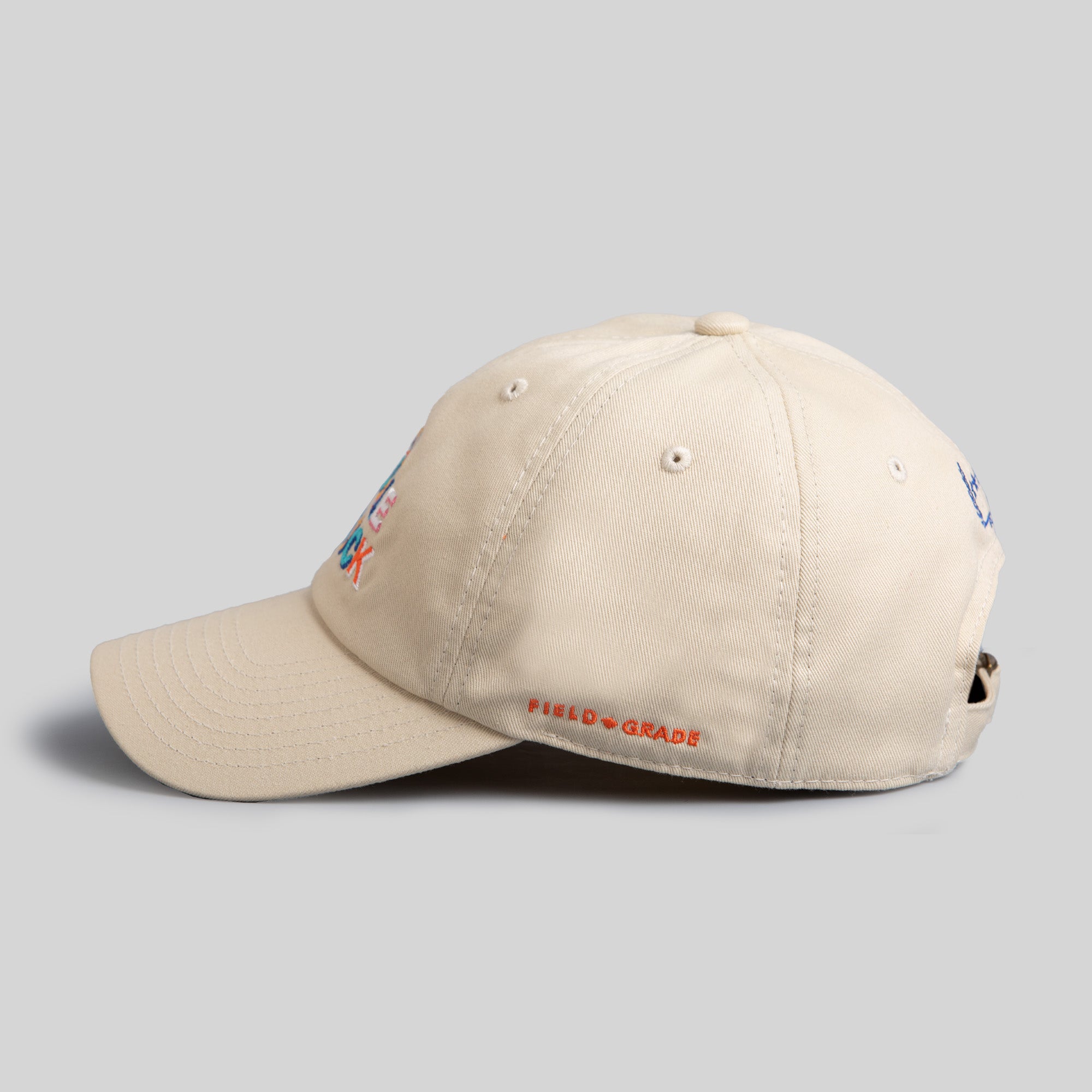 ALL HUSTLE NO LUCK SAND RELAXED FIT HAT