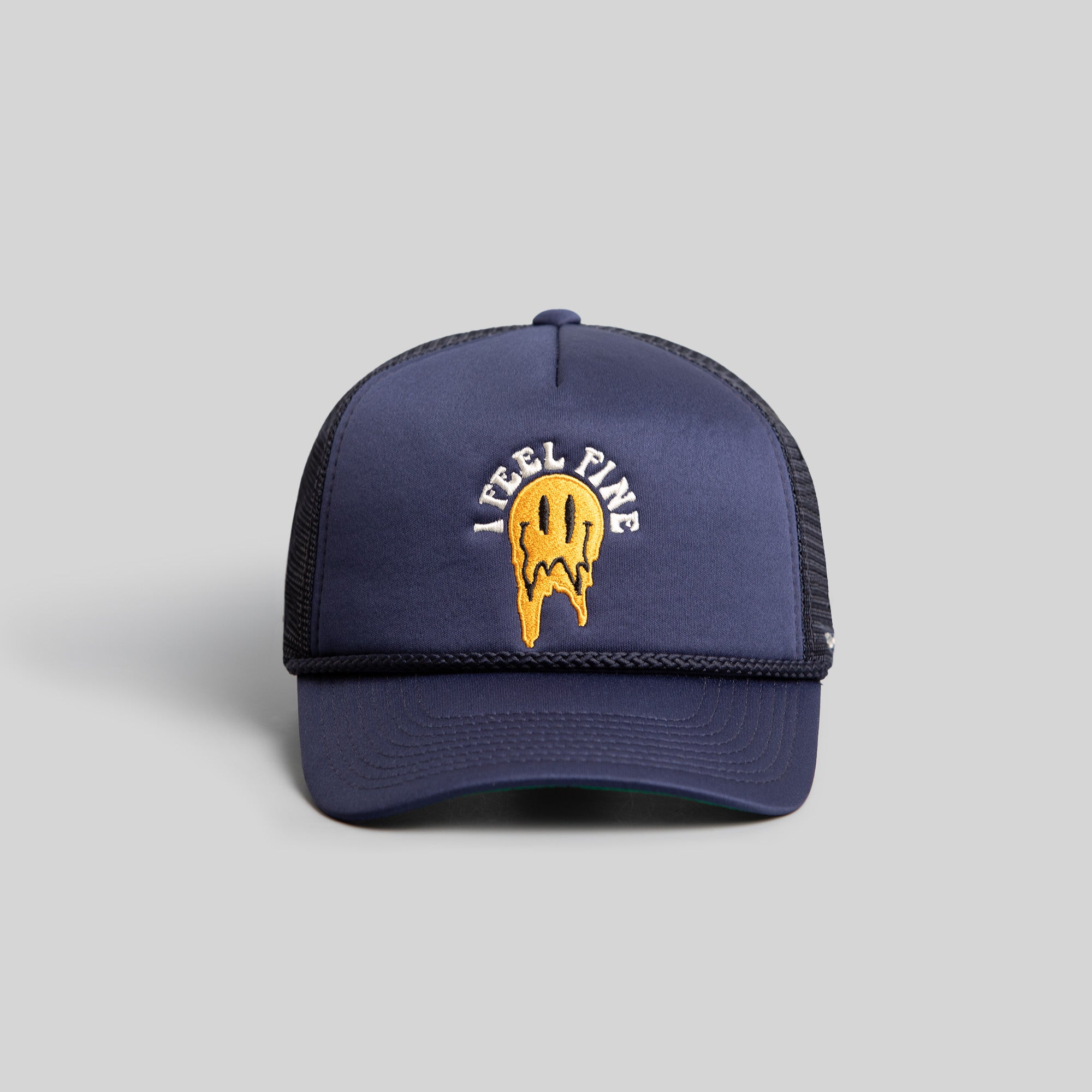 I FEEL FINE DEEP NAVY TRUCKER HAT