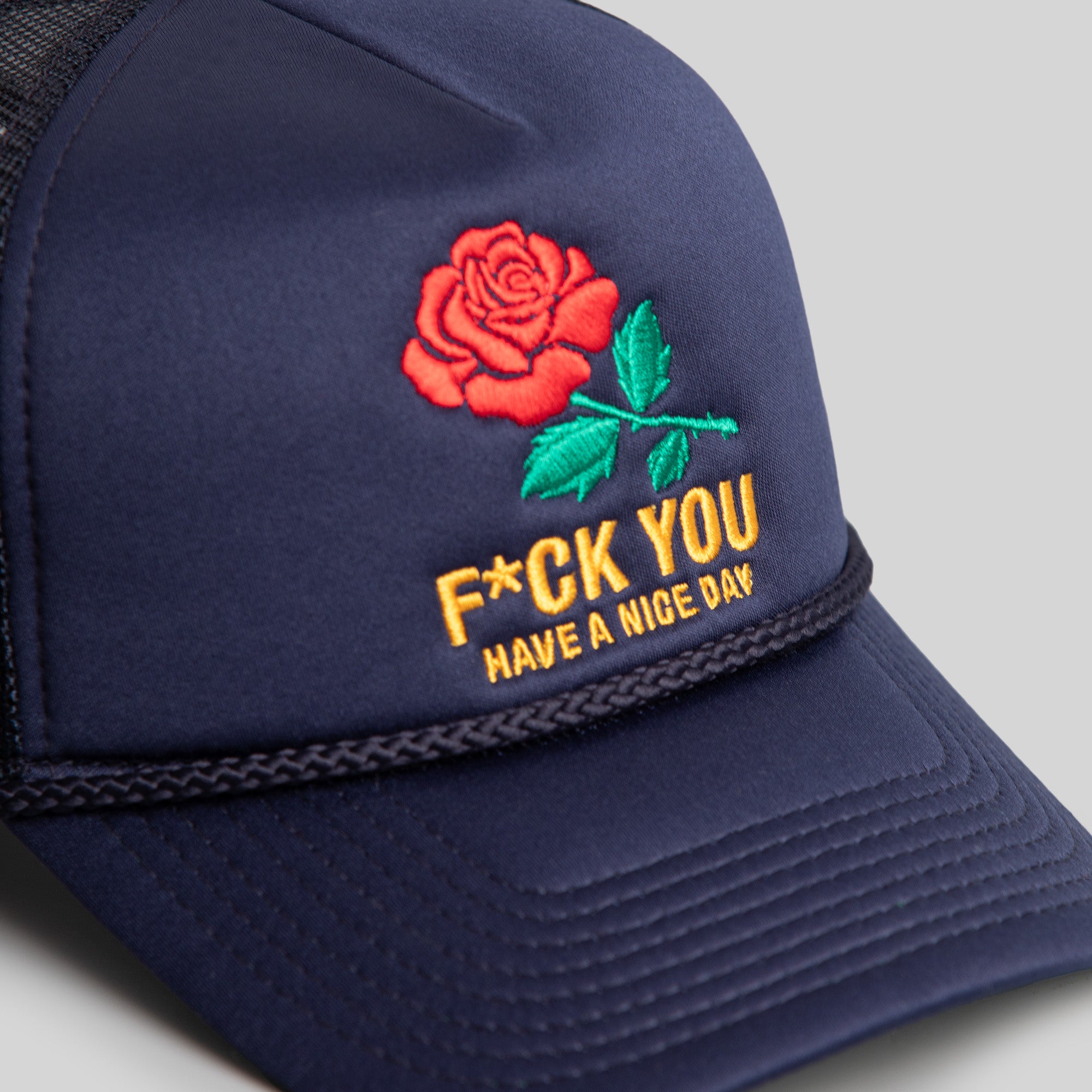 HAVE A NICE DAY DEEP NAVY TRUCKER HAT