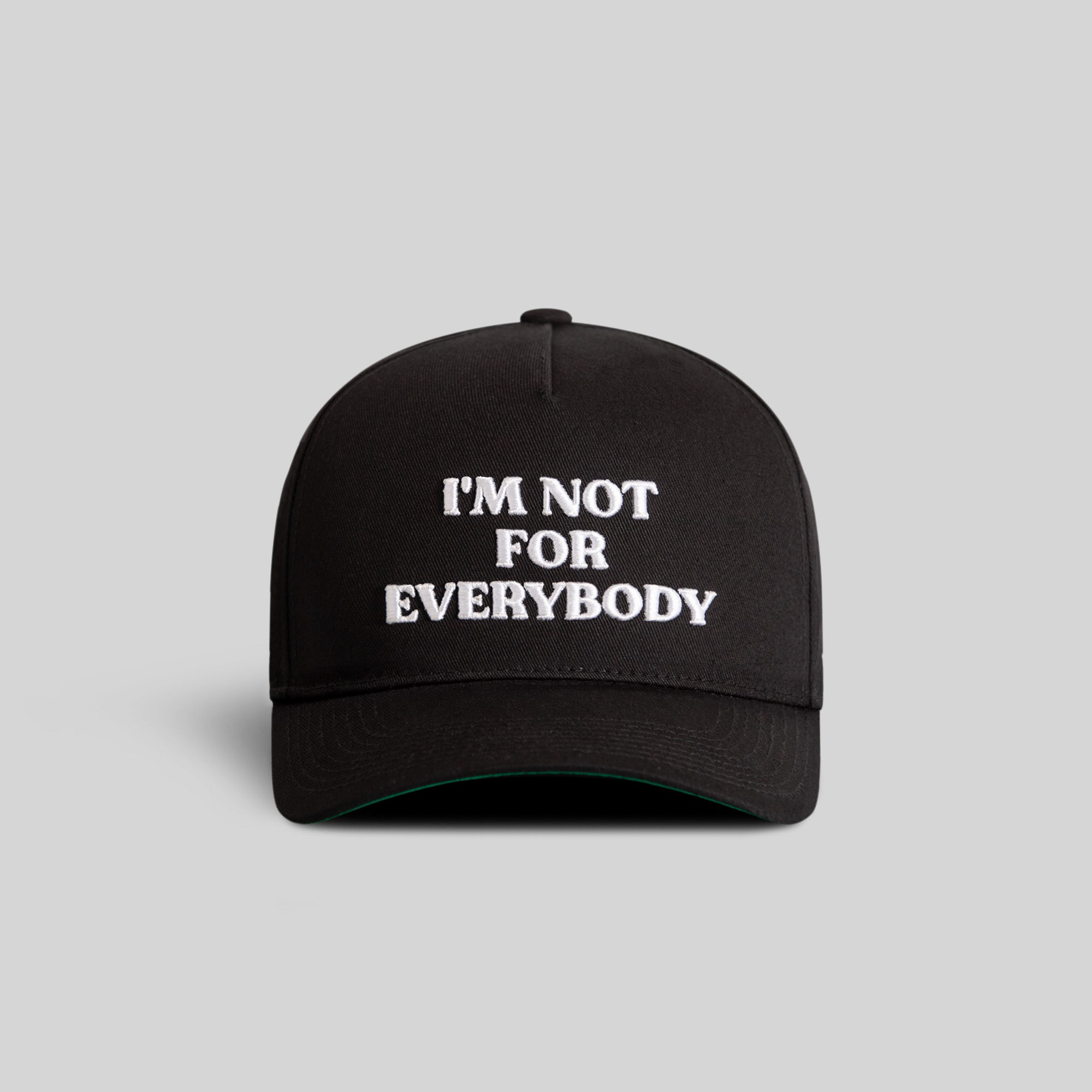 I'M NOT FOR EVERYBODY BLACK TWILL TRUCKER
