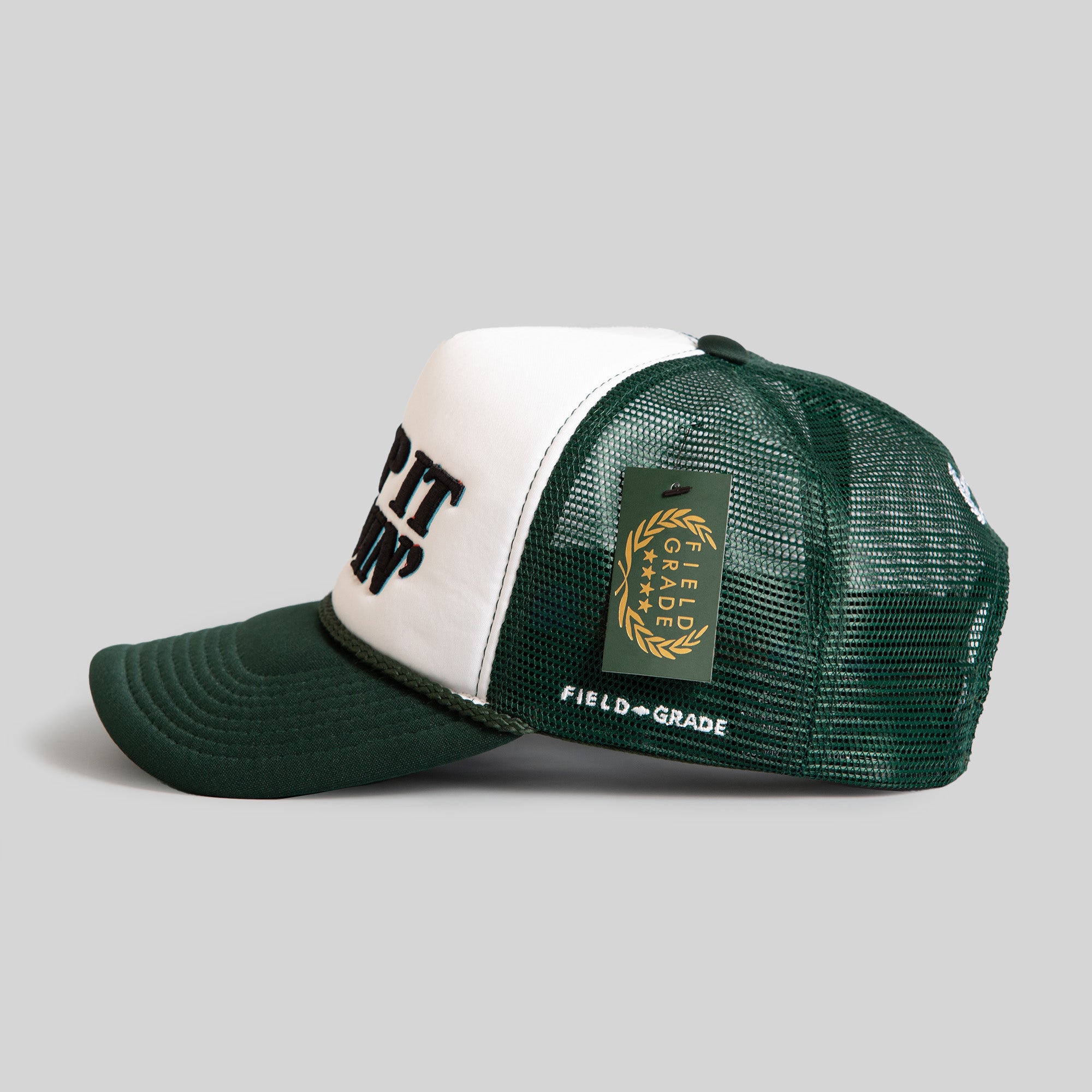 KEEP IT MOVIN' WHITE FG GREEN TRUCKER HAT