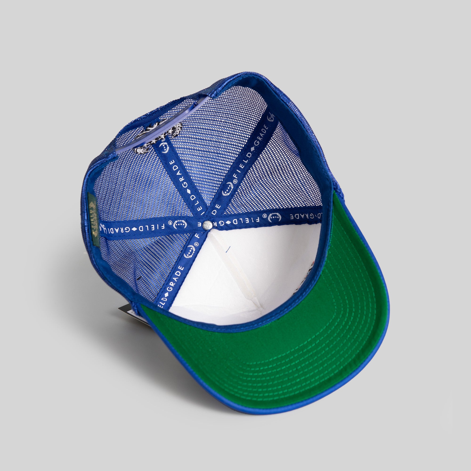 KEEP IT MOVIN' WHITE GAME ROYAL TRUCKER HAT
