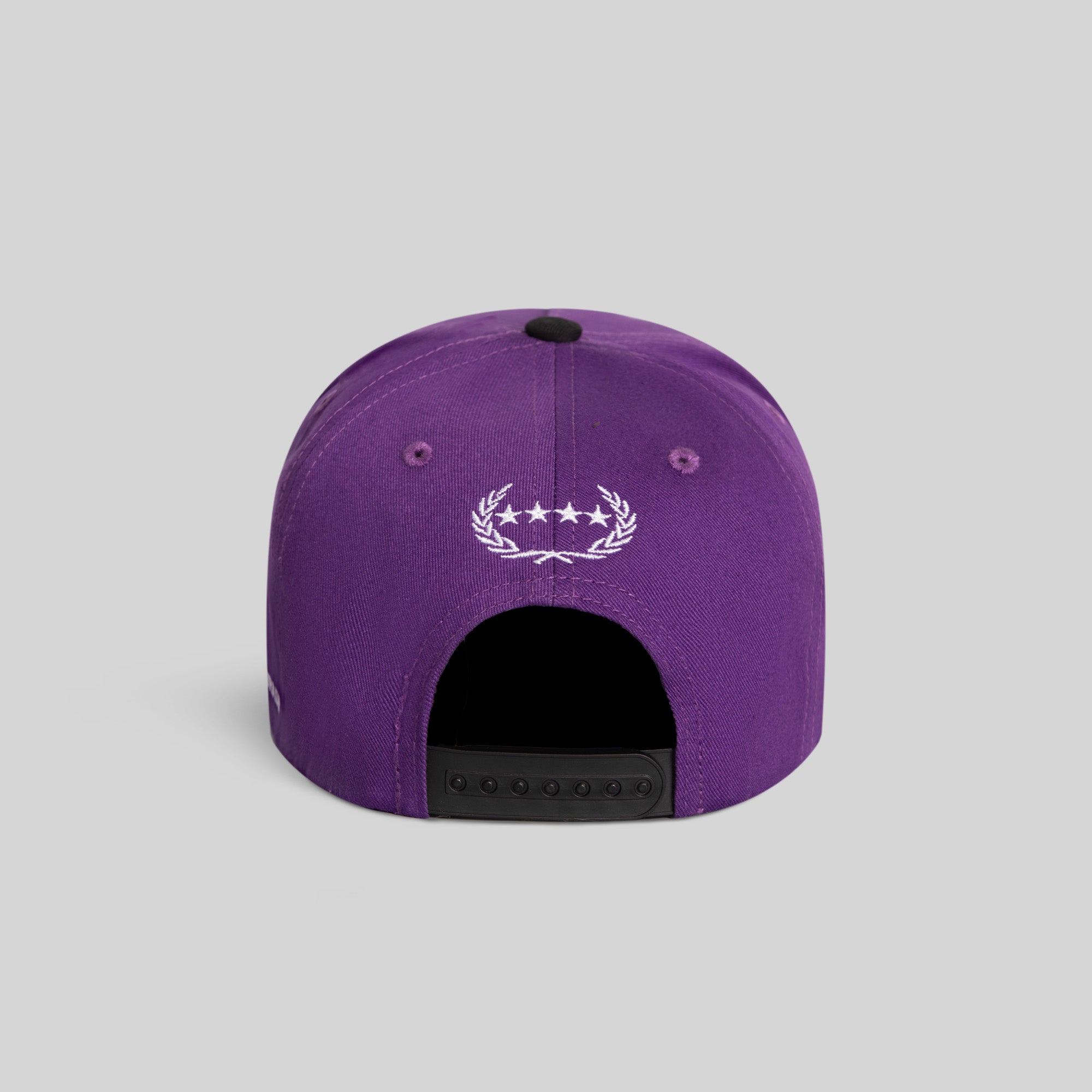 FIELD GRADE X KURVE STUDIO NY IS HEALING PURPLE BLACK TWILL TRUCKER