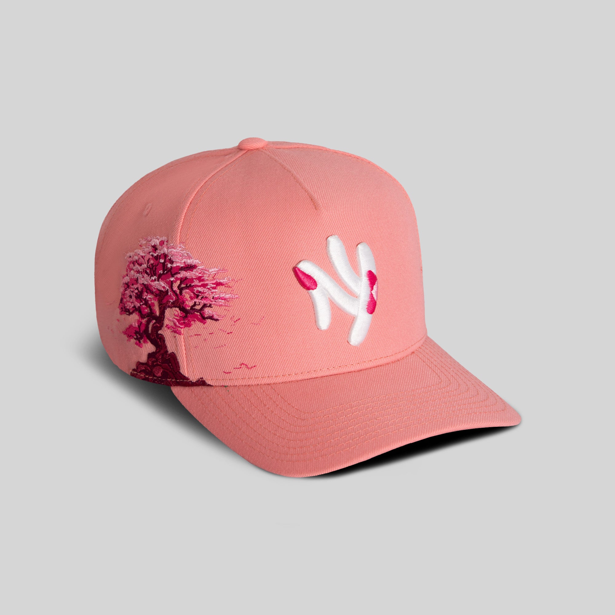 FIELD GRADE X KURVE STUDIO NY IS HEALING CHERRY BLOSSOM WOOL TRUCKER