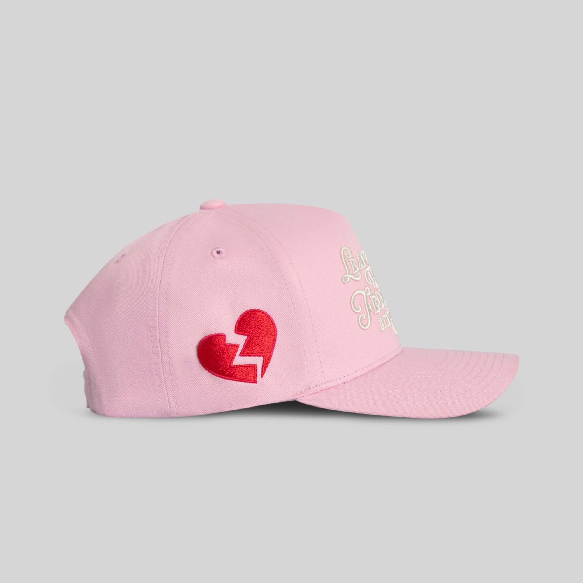 LEAVE YOUR FEELINGS ROSE WOOL TRUCKER