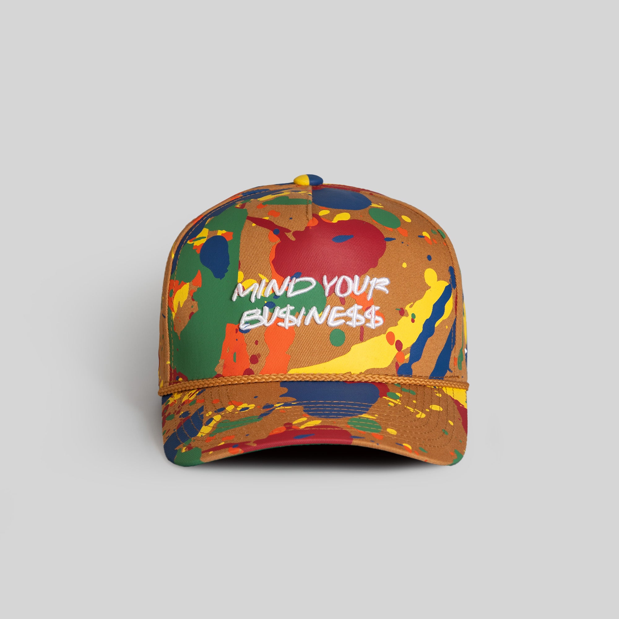 MIND YOUR BUSINESS PRIMARY SPLATTER TWILL TRUCKER