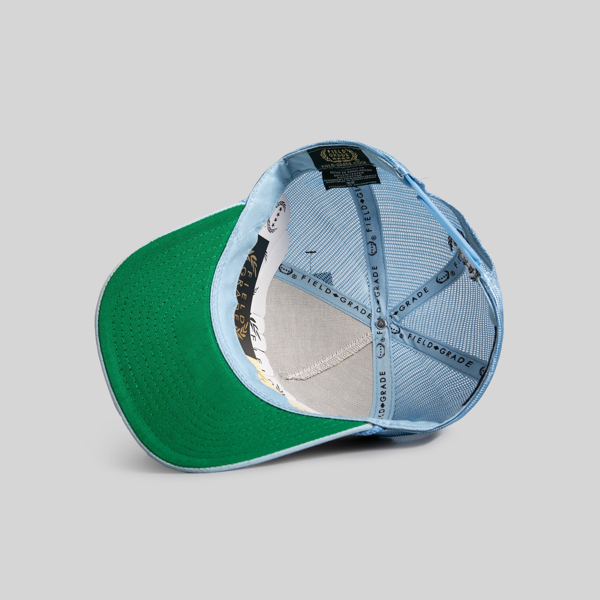 MIND YOUR BUSINESS SAND/UNI BLUE TRUCKER HAT