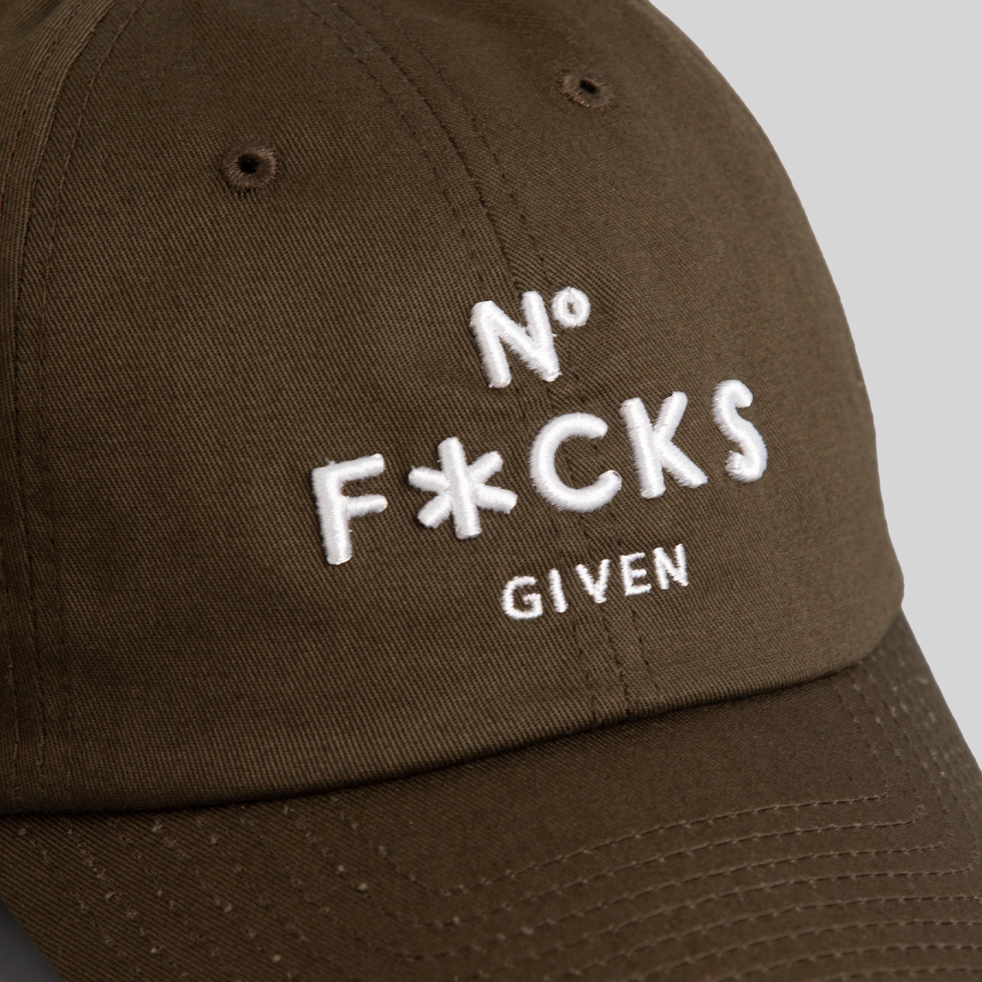 NO F*CKS GIVEN OLIVE RELAXED FIT HAT