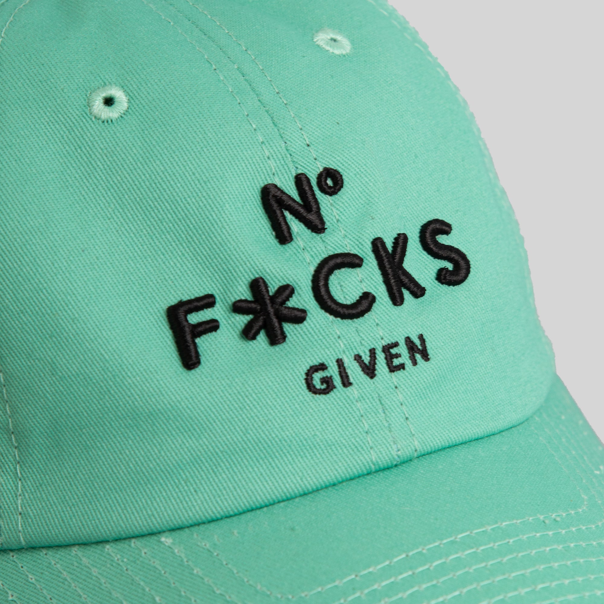 NO F*CKS GIVEN MINT RELAXED FIT HAT