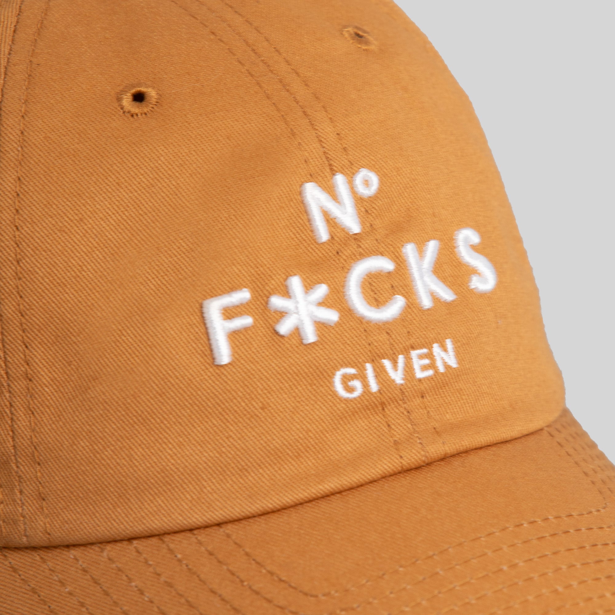 NO F*CKS GIVEN WHEAT RELAXED FIT HAT