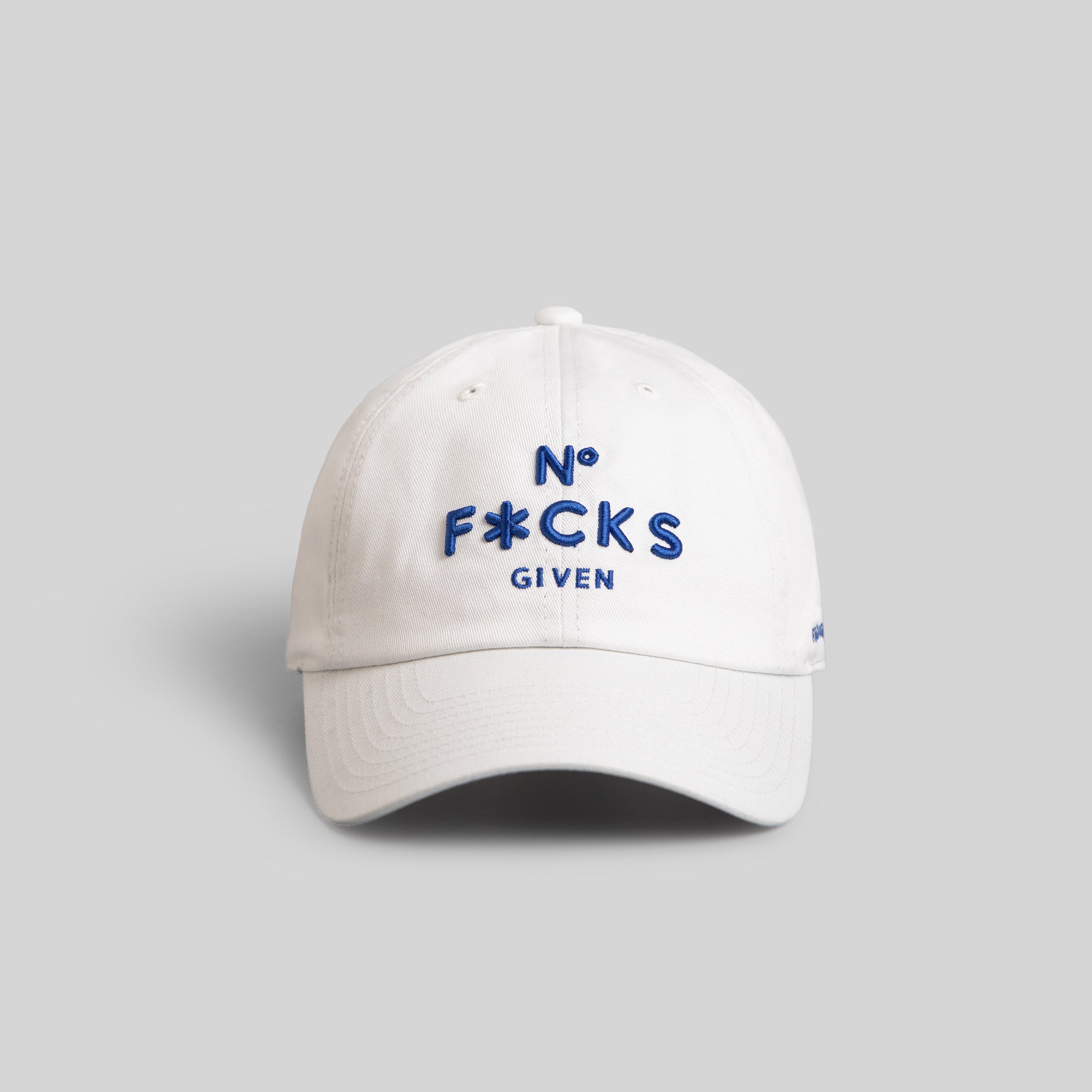 NO F*CKS GIVEN WHITE RELAXED FIT HAT