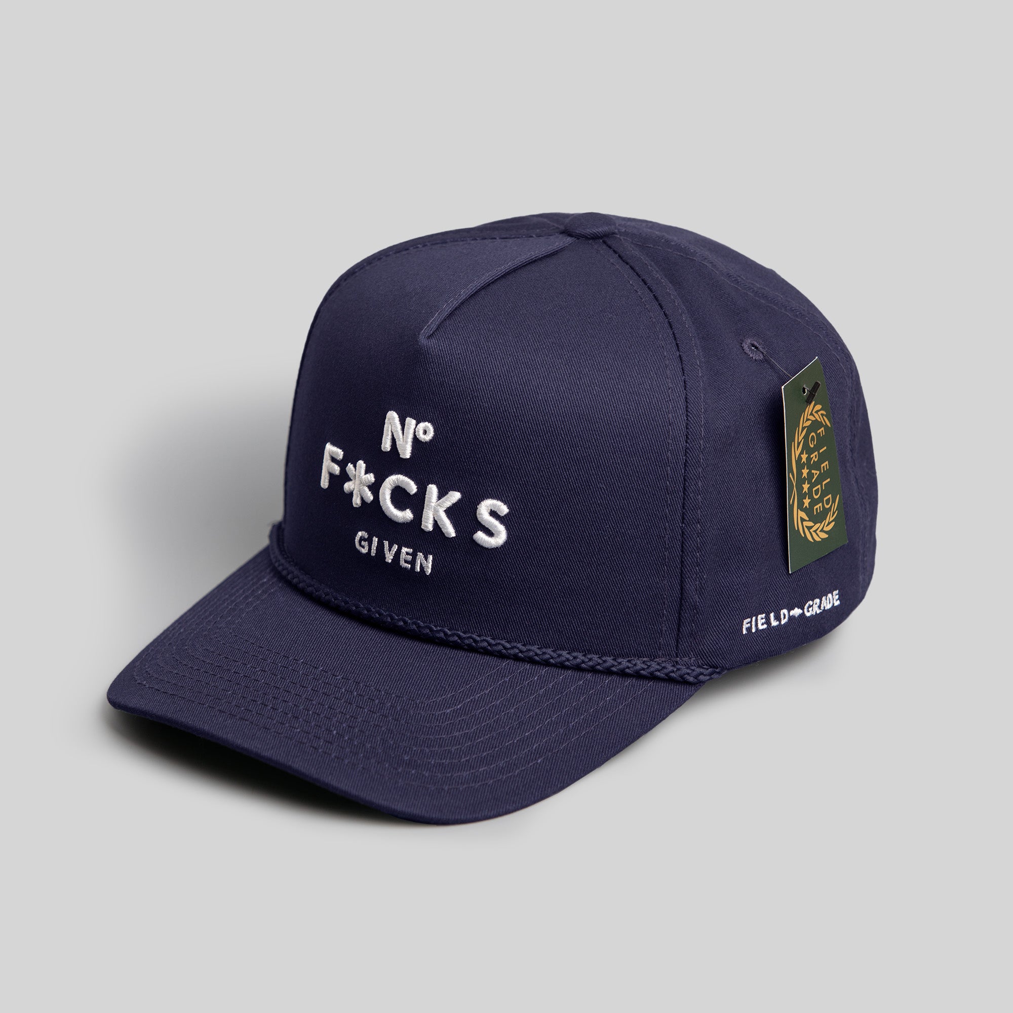 NO F*CKS GIVEN DEEP NAVY TRUCKER HAT