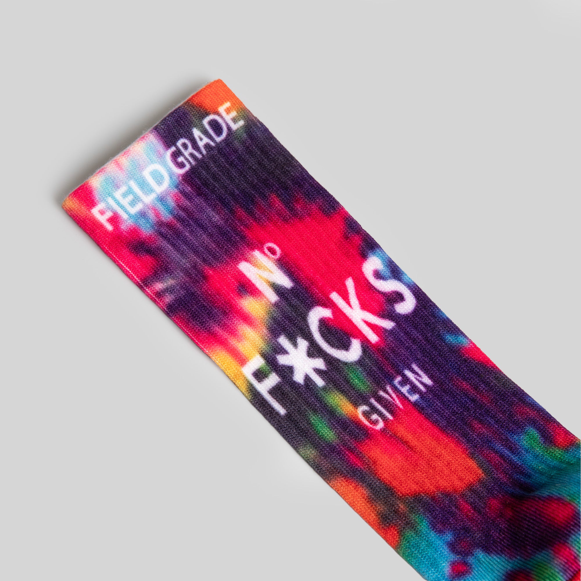 NO F*CKS GIVEN TIE DYE CUSHIONED CREW SOCK 2 PACK