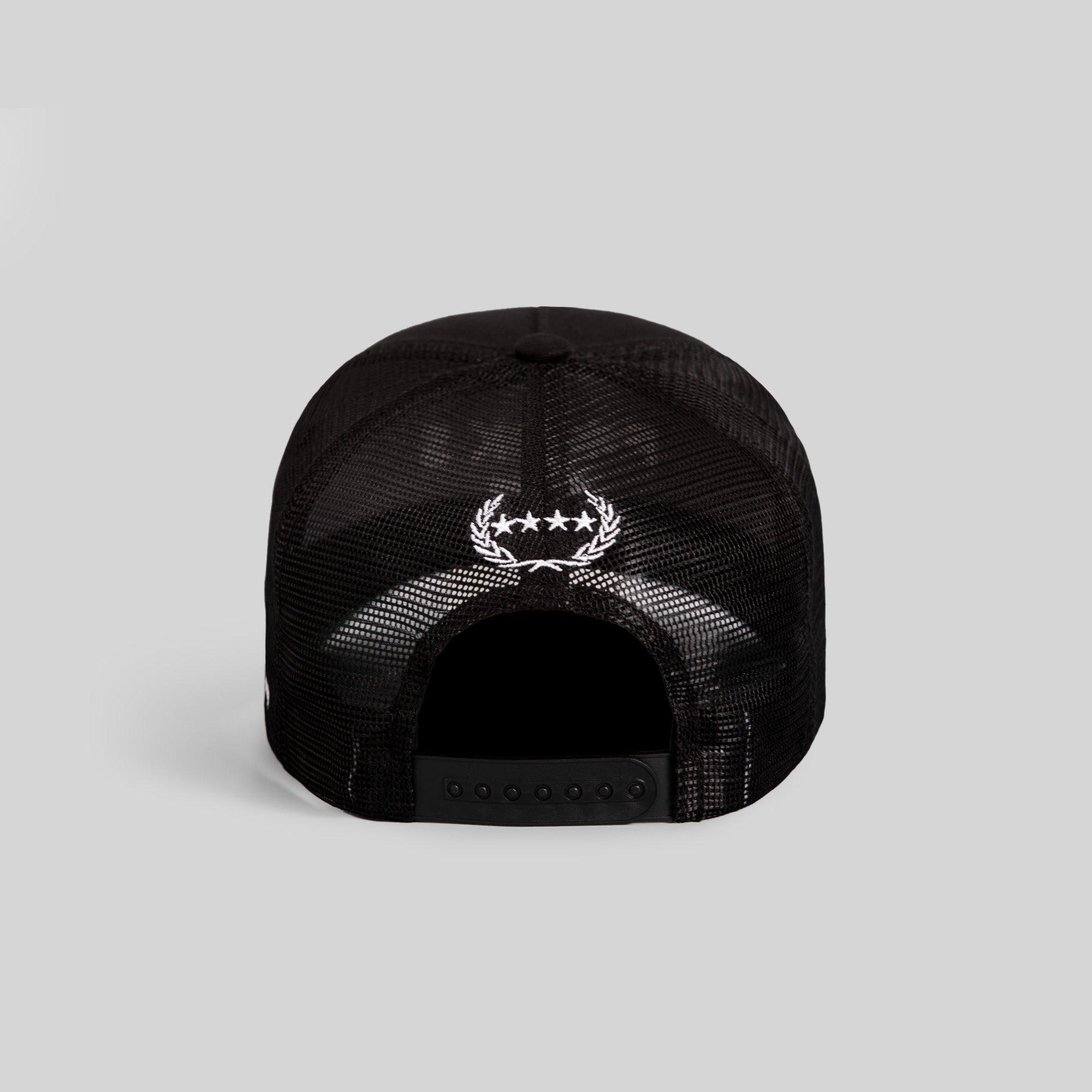 NO F*CKS GIVEN BLACK TWILL MESHBACK TRUCKER HAT