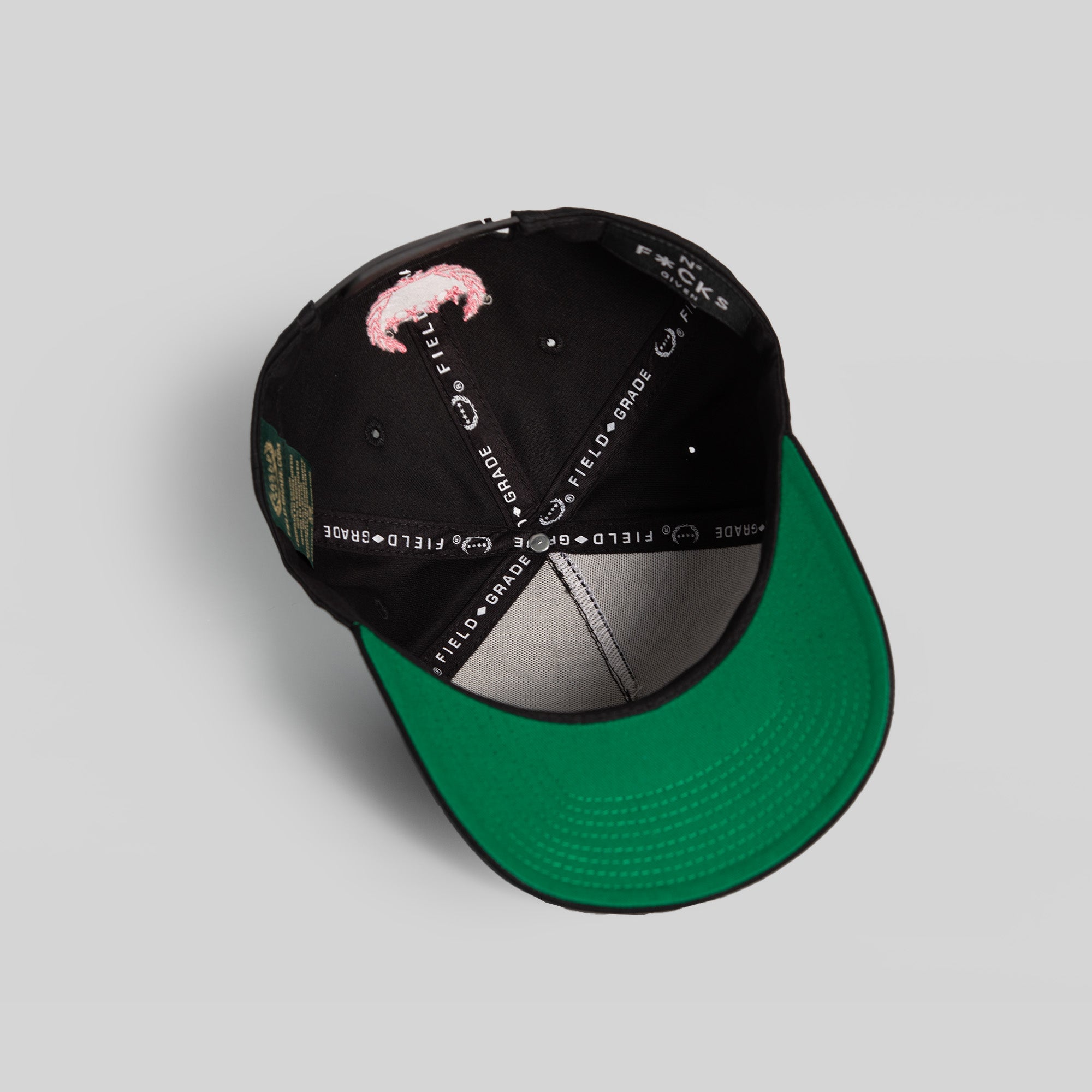 NO F*CKS GIVEN BLACK TWILL TRUCKER