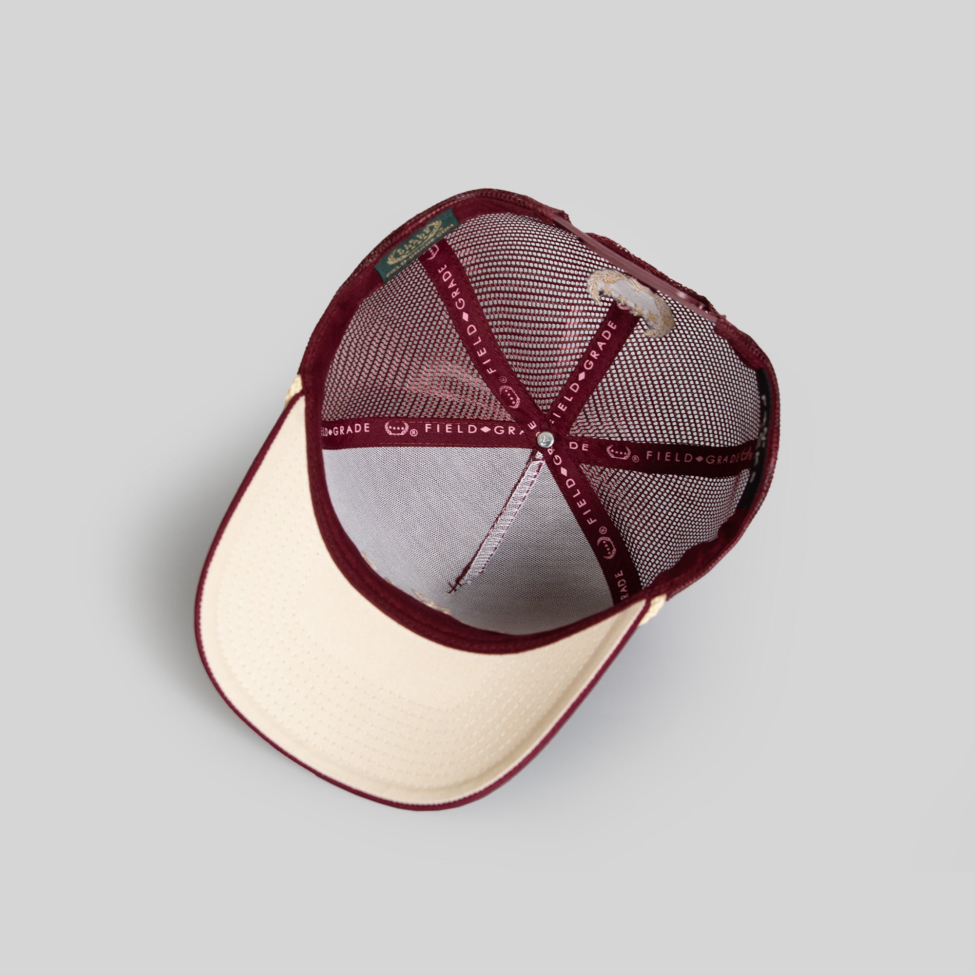 NO F*CKS GIVEN BORDEAUX TWILL MESH TRUCKER