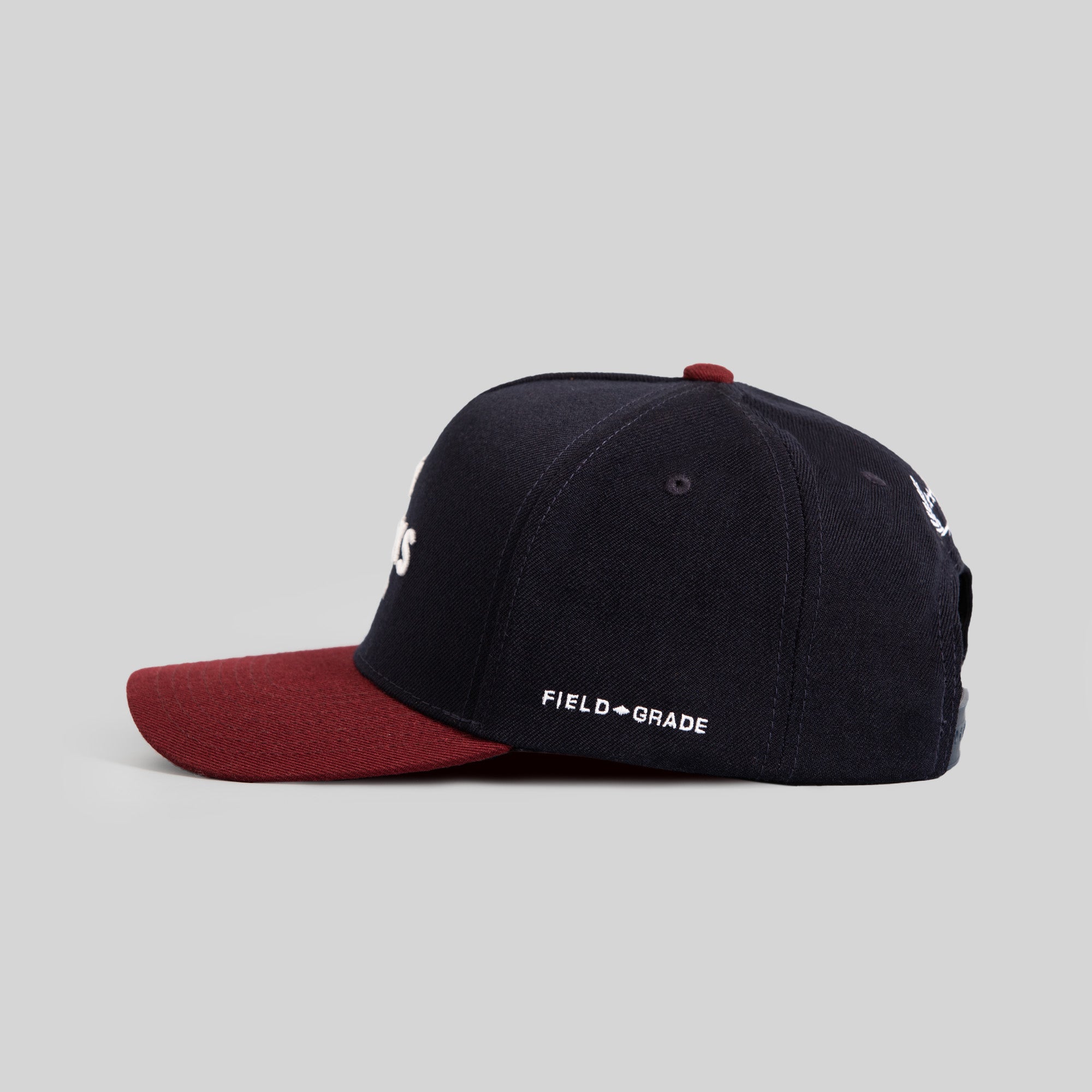 NO F*CKS GIVEN DEEP NAVY BORDEAUX TRUCKER HAT