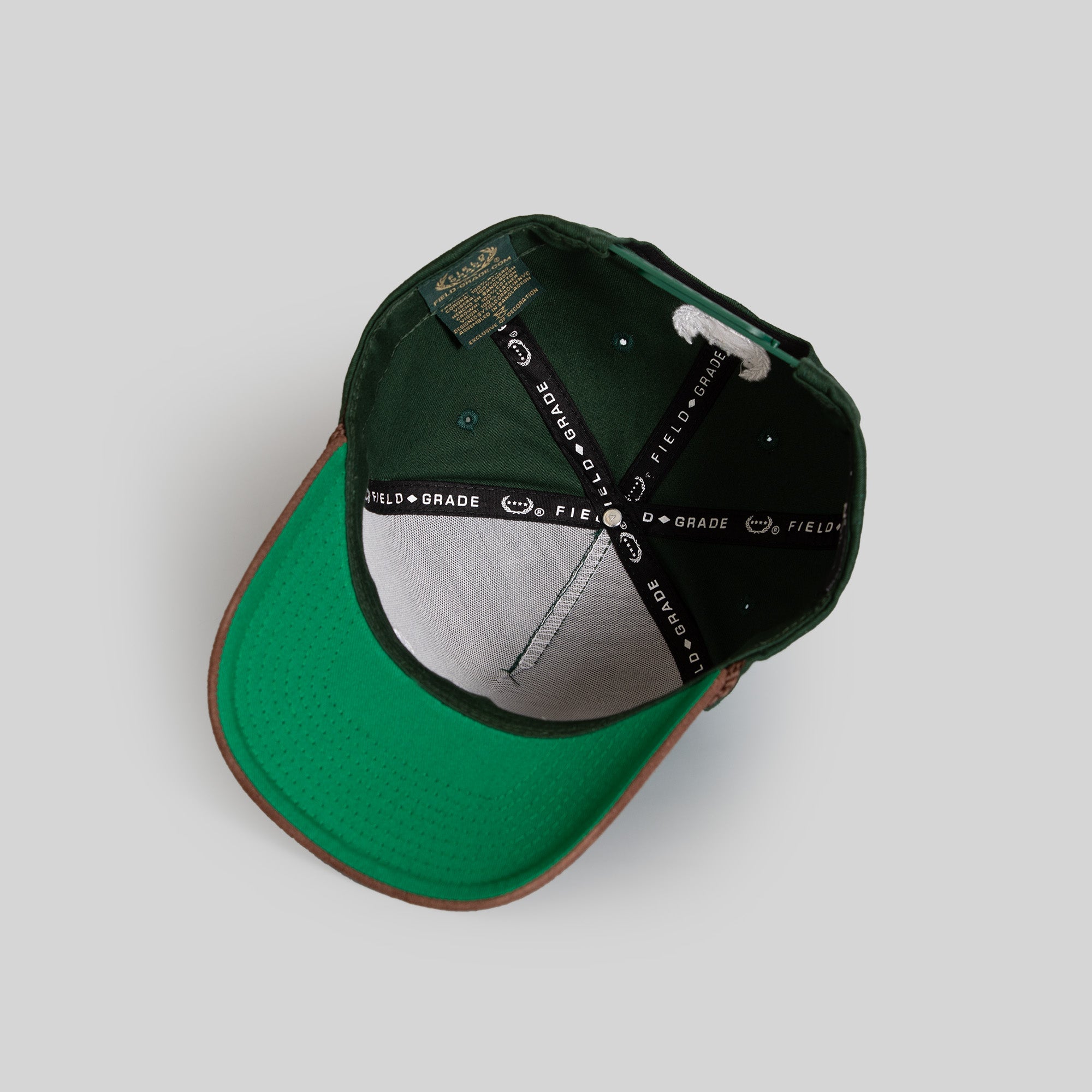 NO F*CKS GIVEN FG GREEN MOCHA TWILL SUEDE TRUCKER