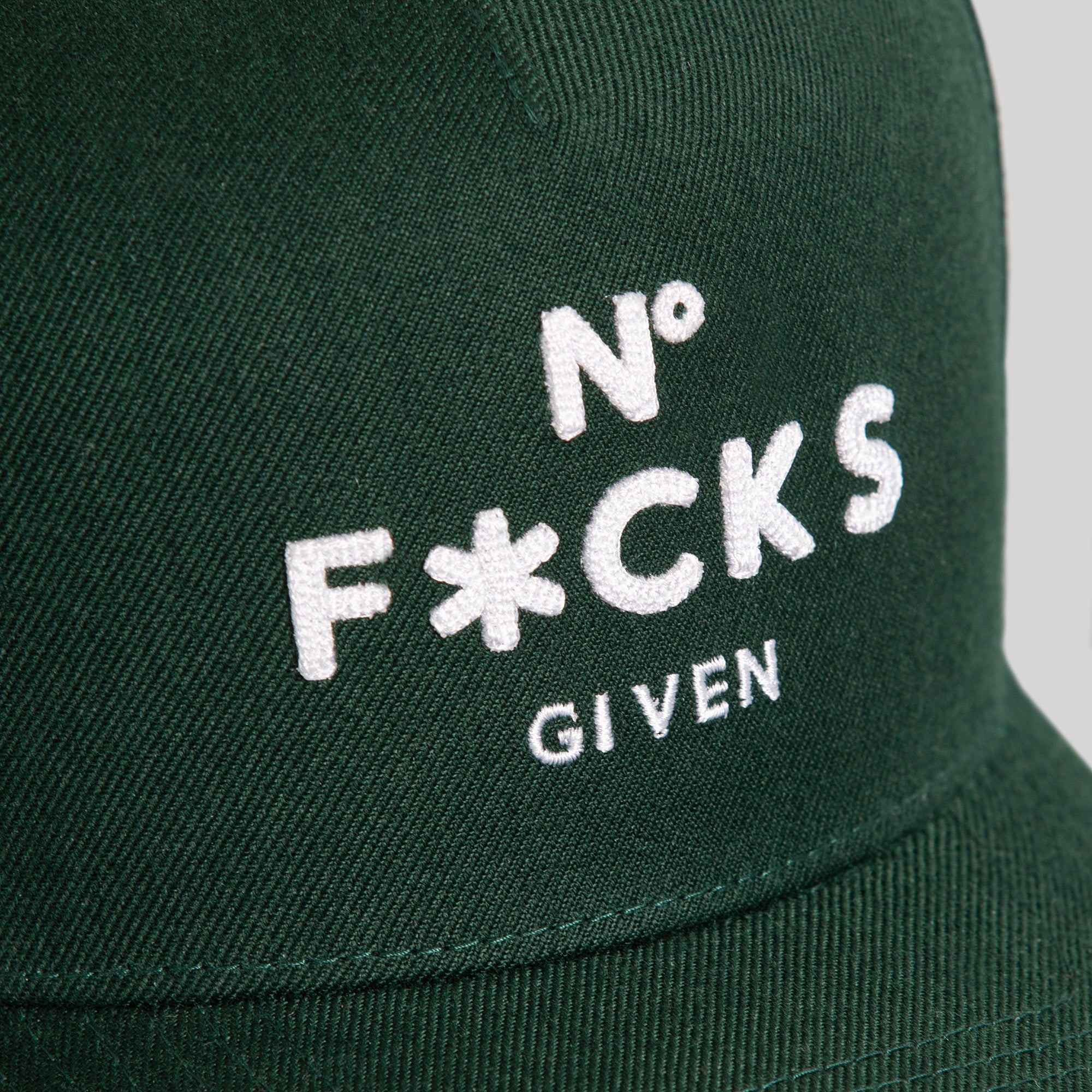 NO F*CKS GIVEN FG GREEN TRUCKER