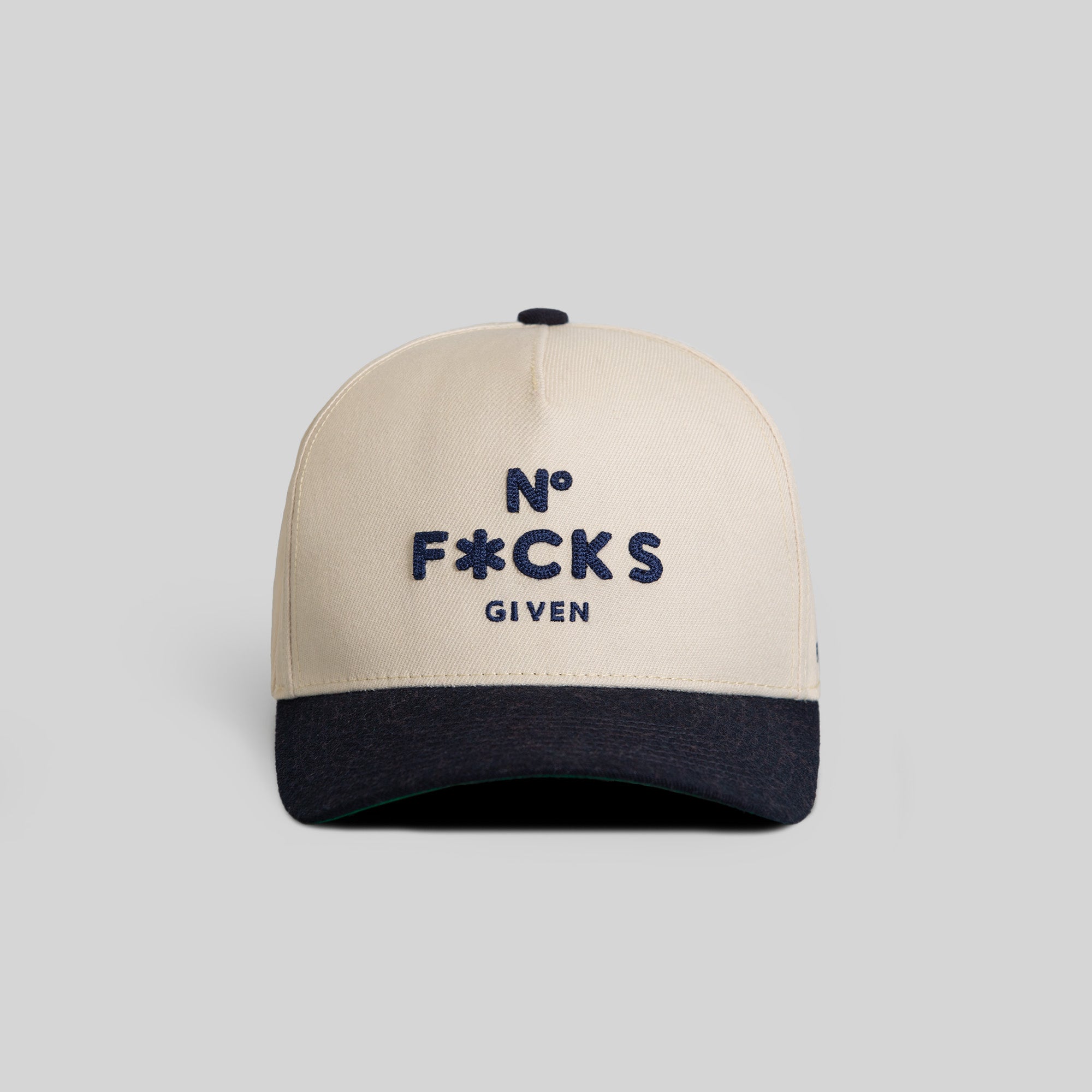NO F*CKS GIVEN SAND DEEP NAVY TRUCKER