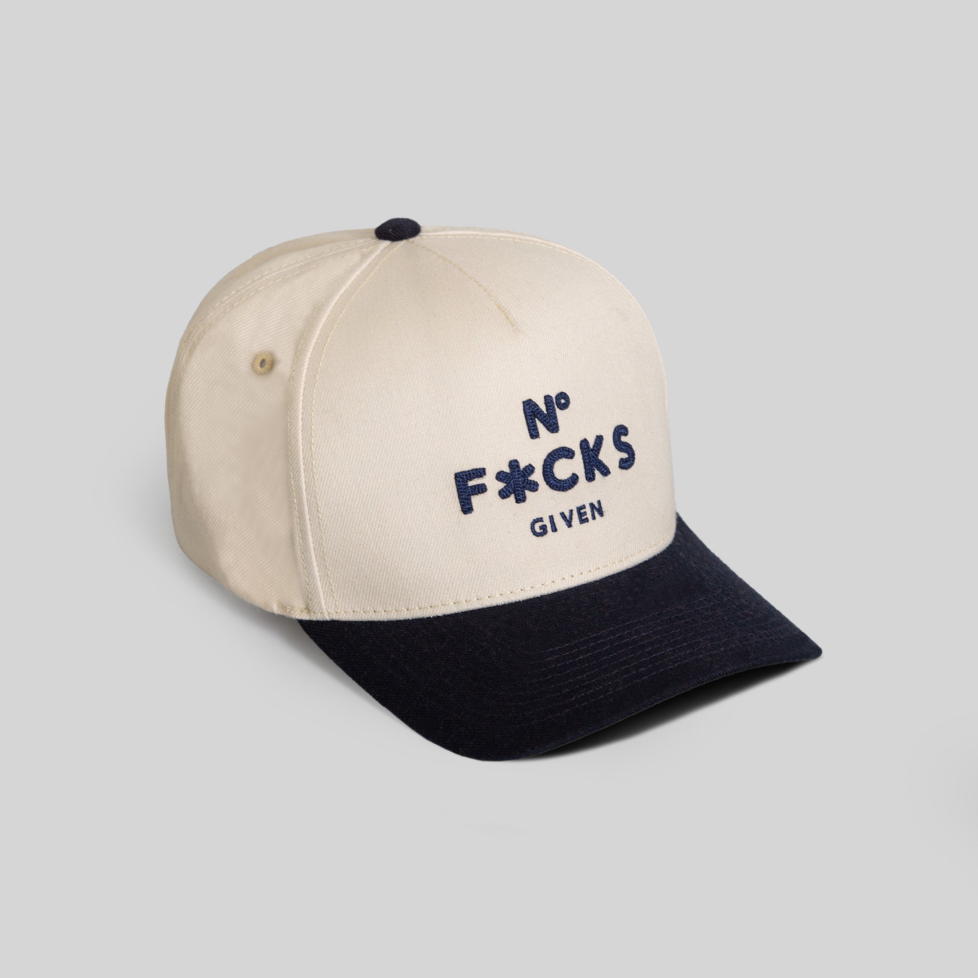 NO F*CKS GIVEN SAND DEEP NAVY TRUCKER