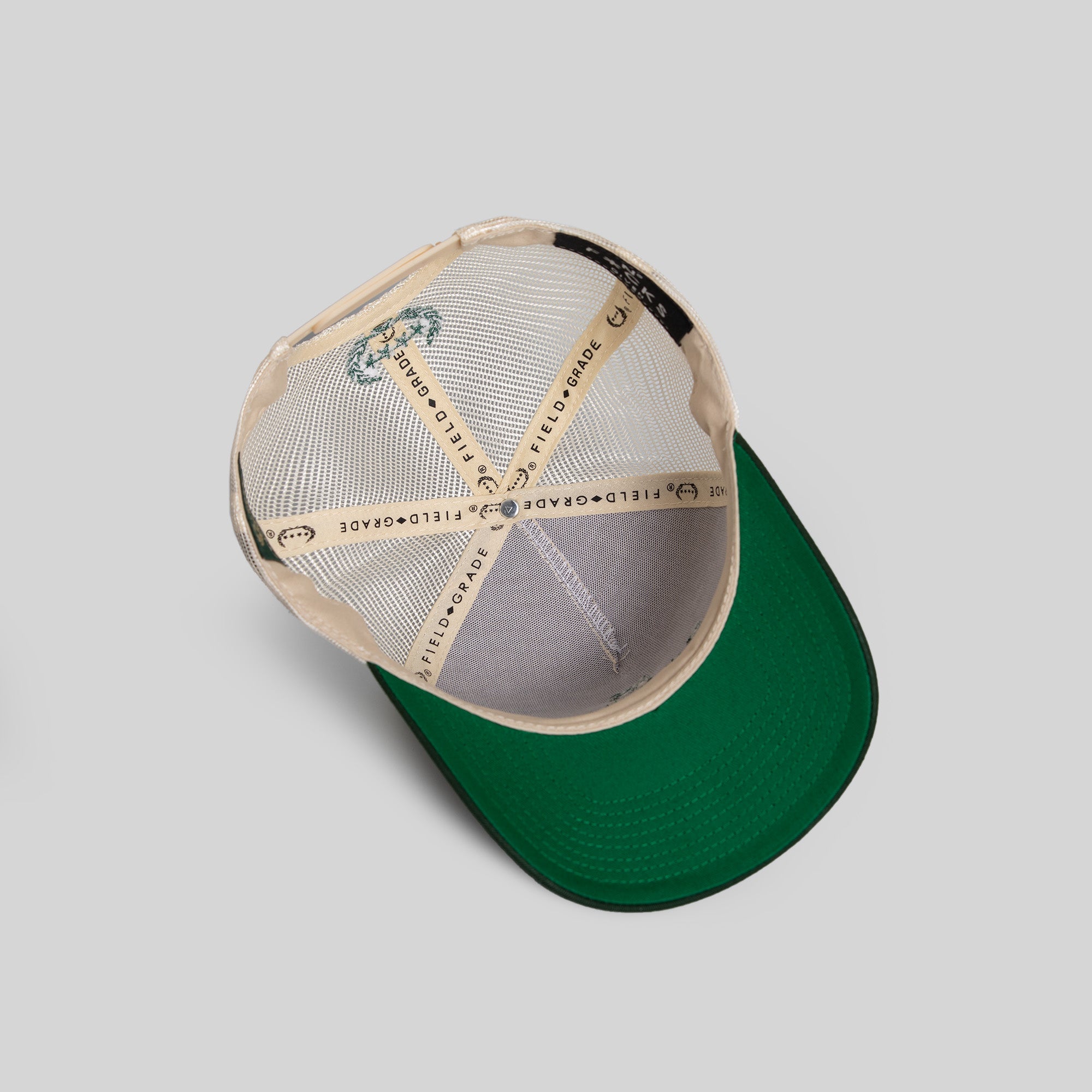 NO F*CKS GIVEN SAND FG GREEN TWILL MESH TRUCKER