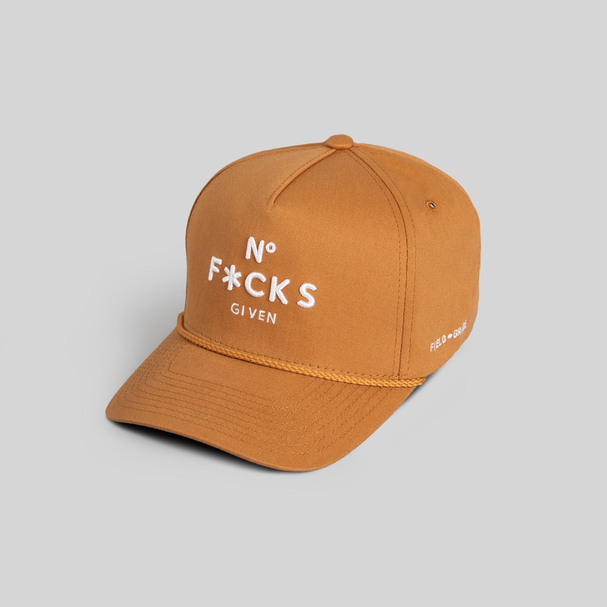 NO F*CKS GIVEN WHEAT TWILL TRUCKER HAT