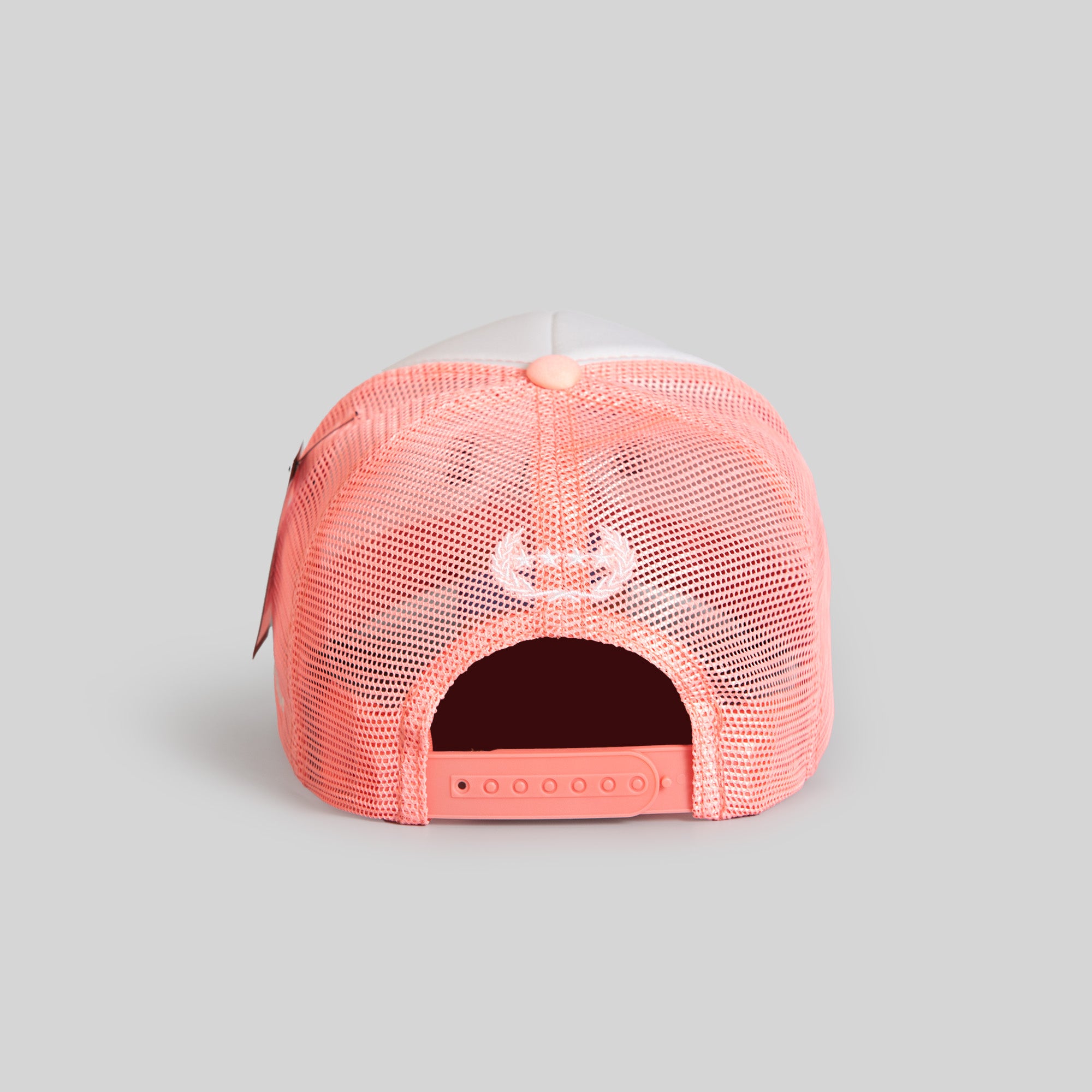 NO LOVE CLUB WHITE PINK TRUCKER HAT