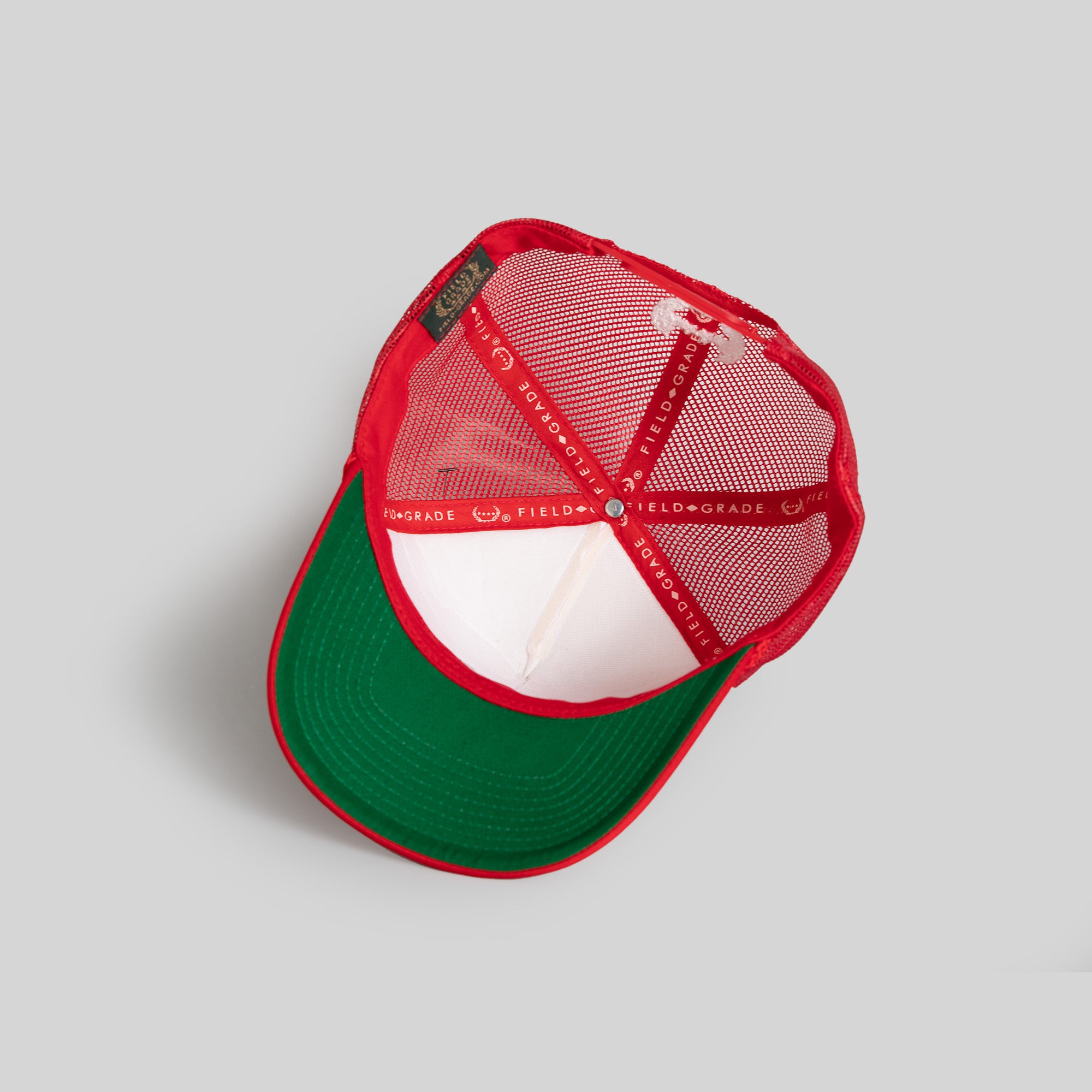 NO LOVE CLUB WHITE RED TRUCKER HAT