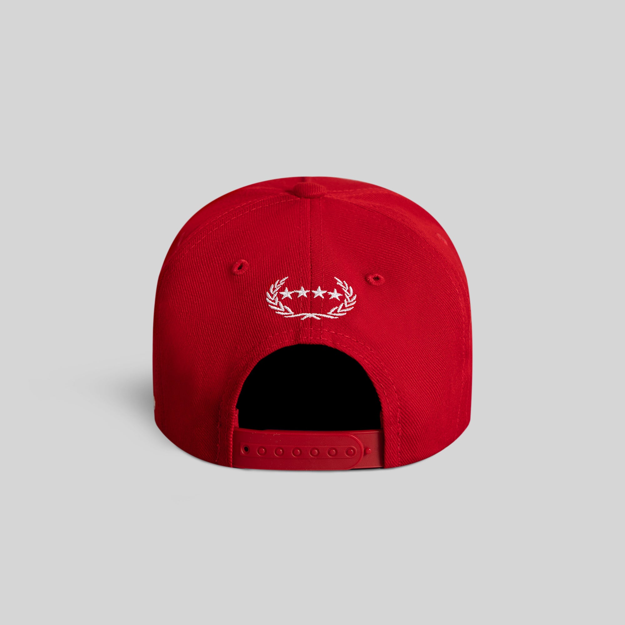 NO PHOTOS PLEASE VARSITY RED TRUCKER