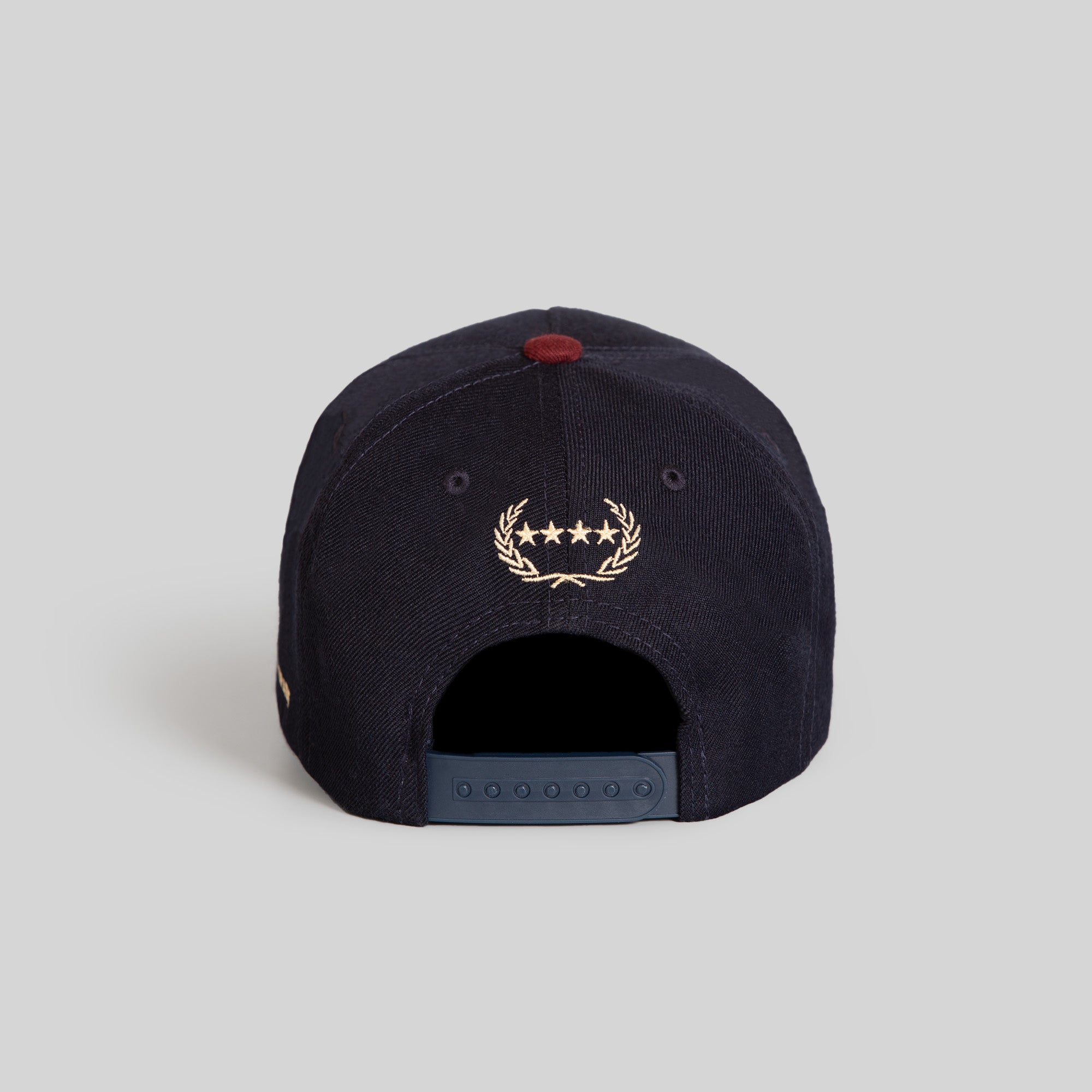ON BUSINESS BORDEAUX DEEP NAVY TRUCKER HAT