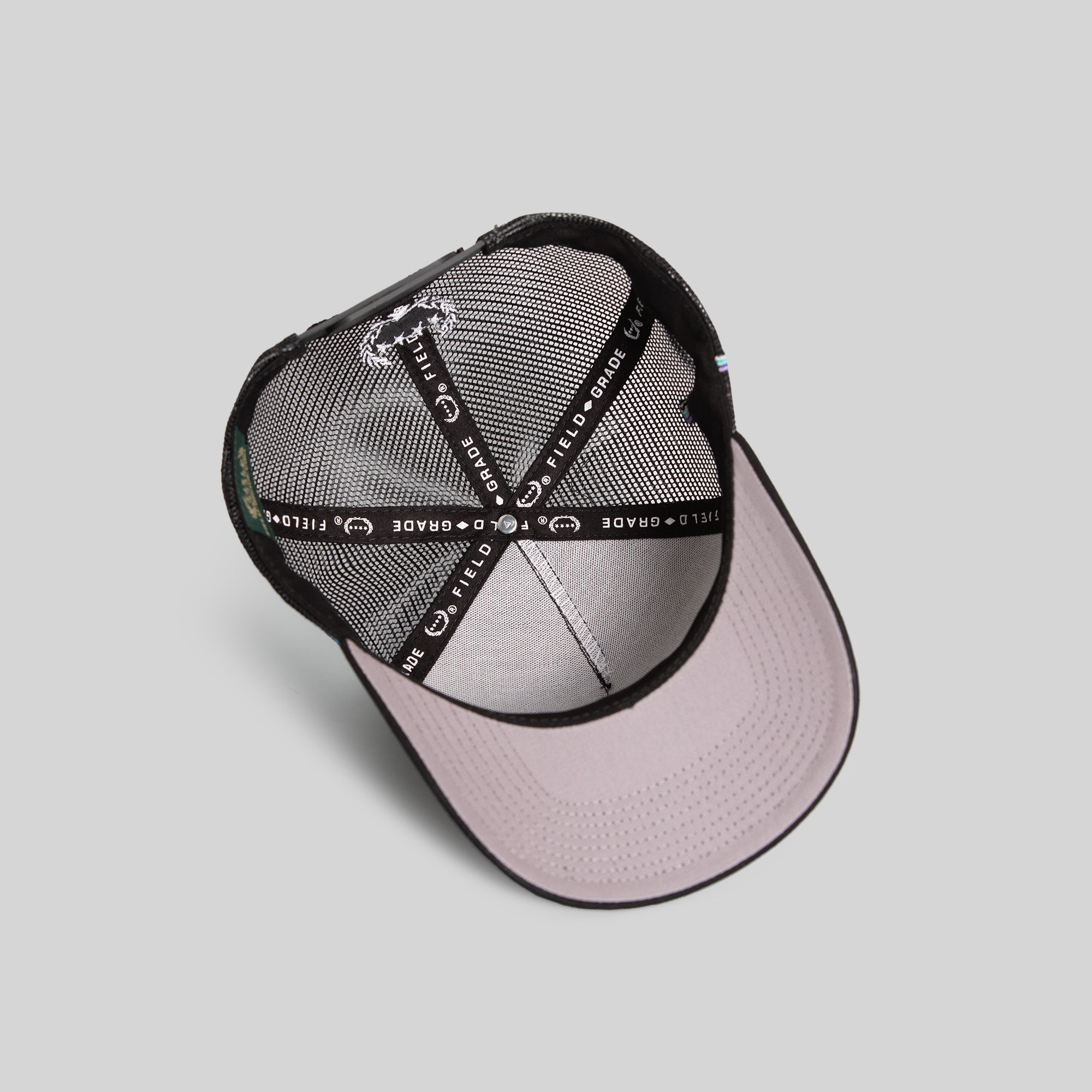 PLAYERS CLUB BLACK TWILL MESH TRUCKER
