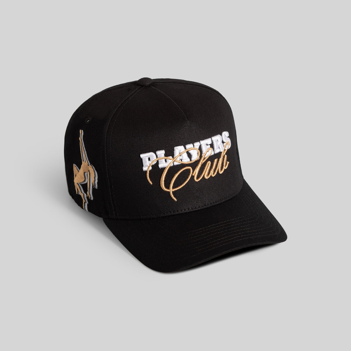 PLAYERS CLUB BLACK TWILL TRUCKER