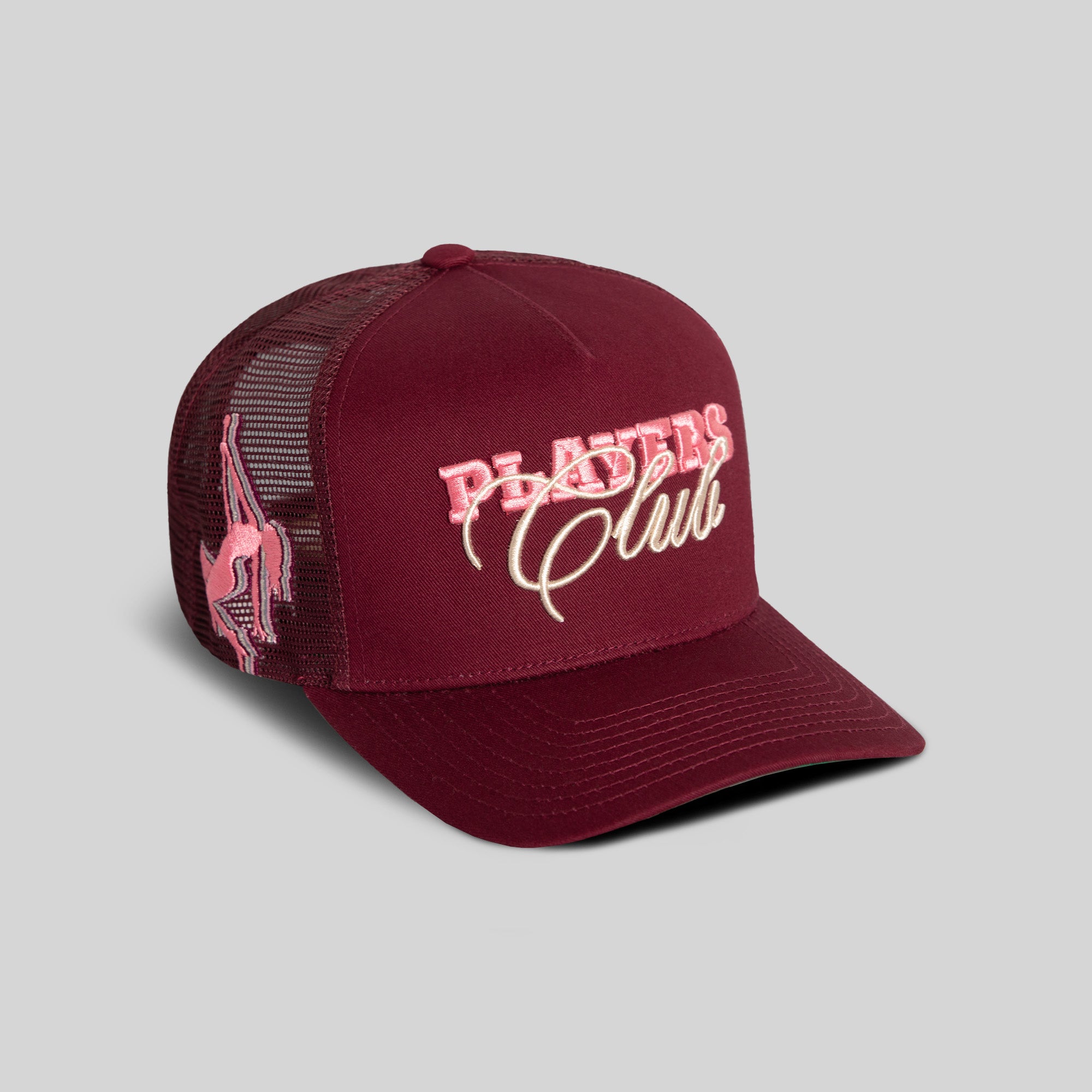 PLAYERS CLUB BORDEAUX TWILL MESH TRUCKER
