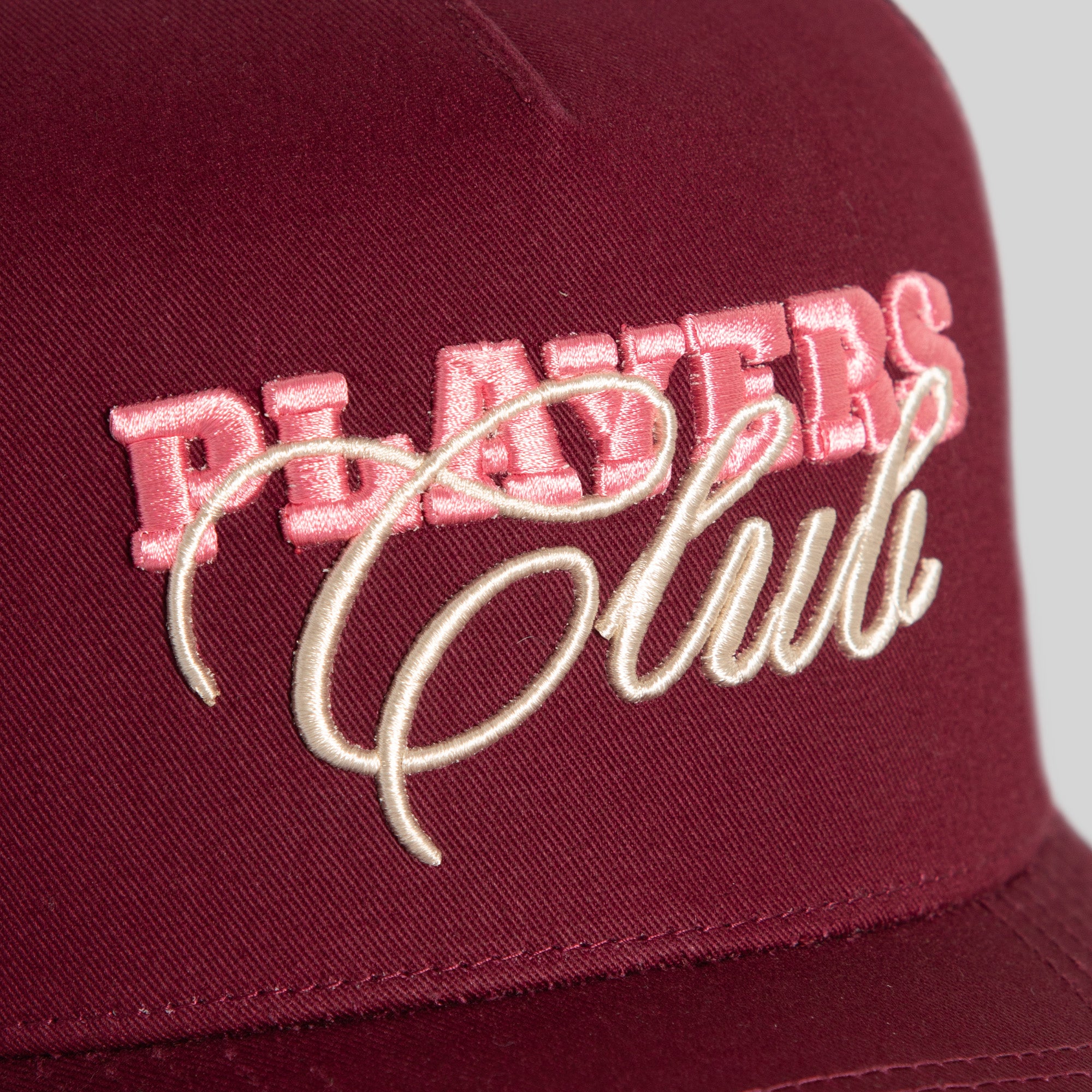 PLAYERS CLUB BORDEAUX TWILL MESH TRUCKER