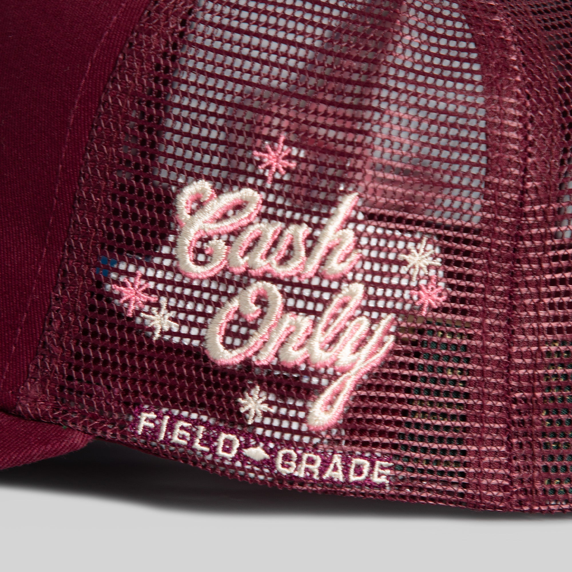 PLAYERS CLUB BORDEAUX TWILL MESH TRUCKER