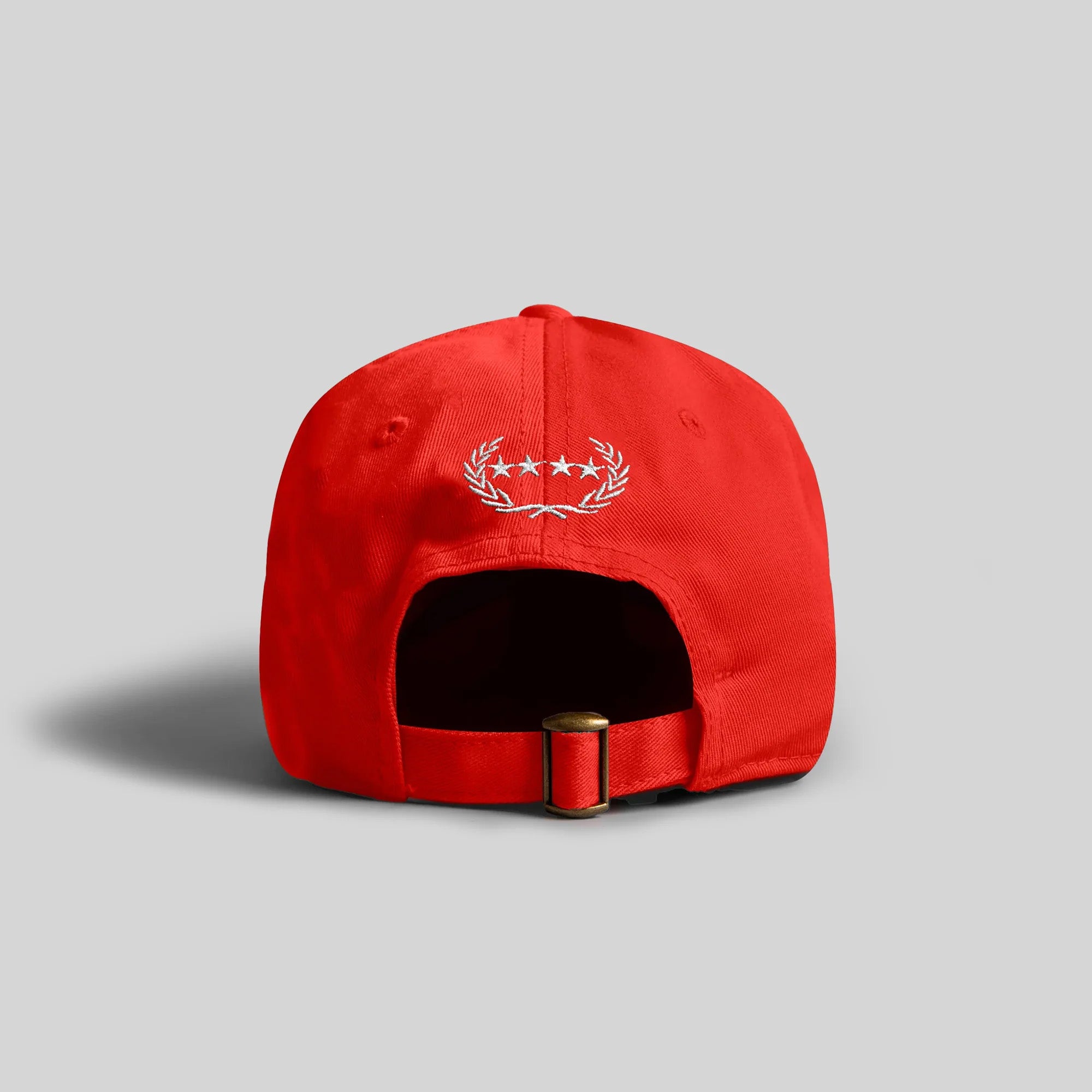 RESPECTFULLY VARSITY RED DISTRESSED RELAXED FIT HAT