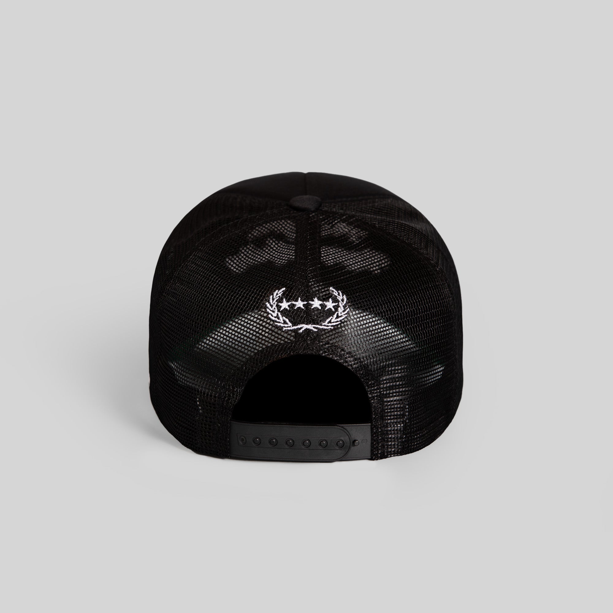 RESPECTFULLY BLACK FOAM MESHBACK TRUCKER HAT