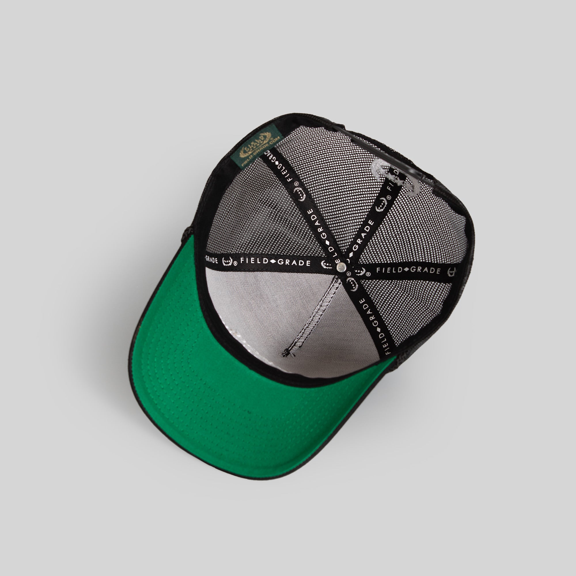 RESPECTFULLY BLACK TWILL MESHBACK TRUCKER HAT