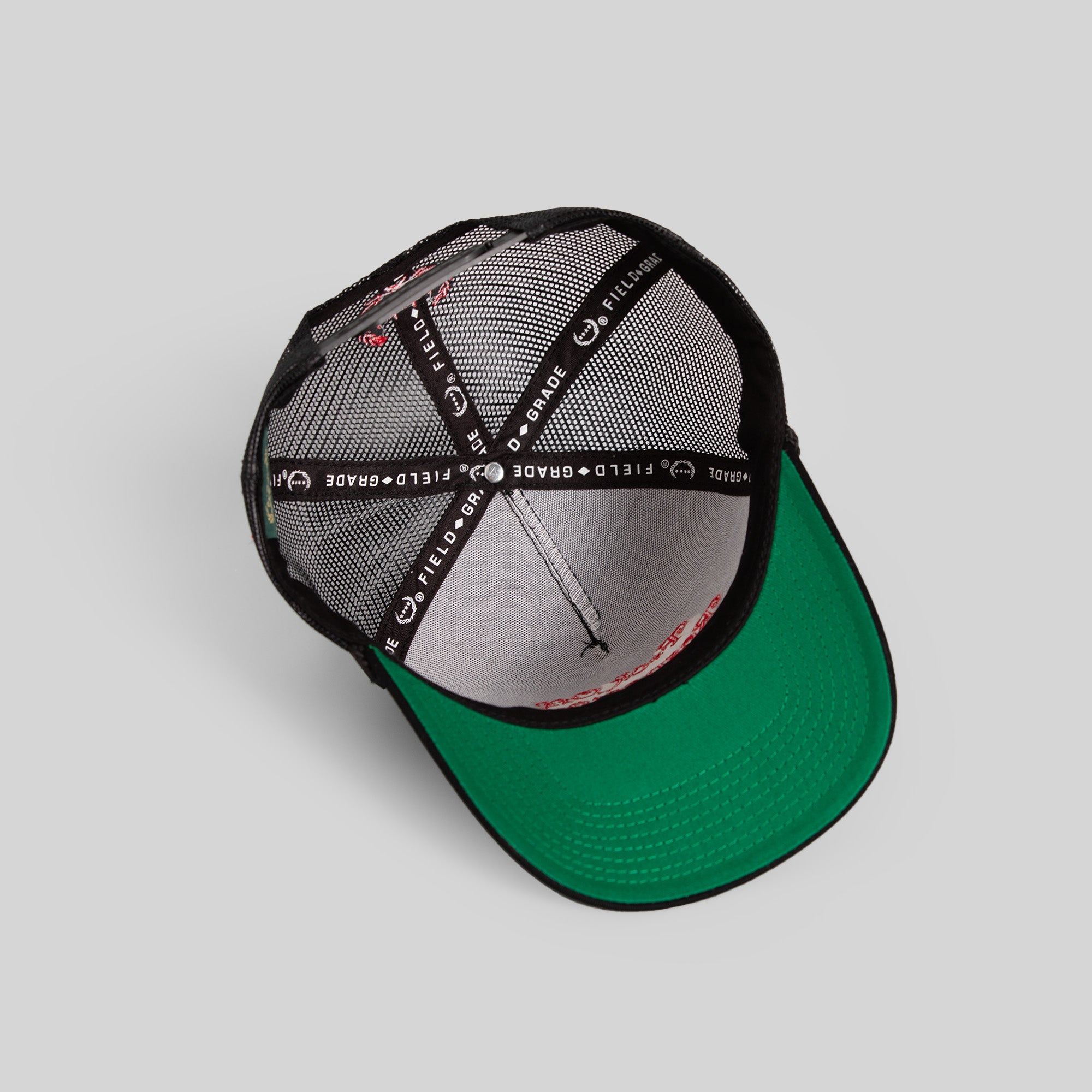 RESPECTFULLY BLACK TWILL MESHBACK TRUCKER HAT