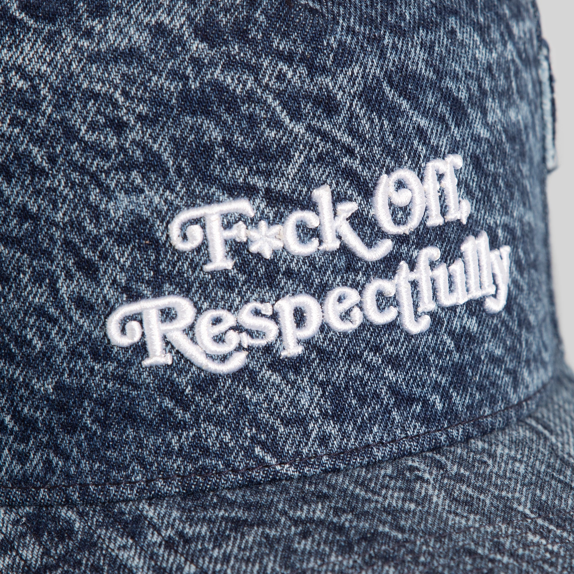 RESPECTFULLY BLUE DENIM TRUCKER