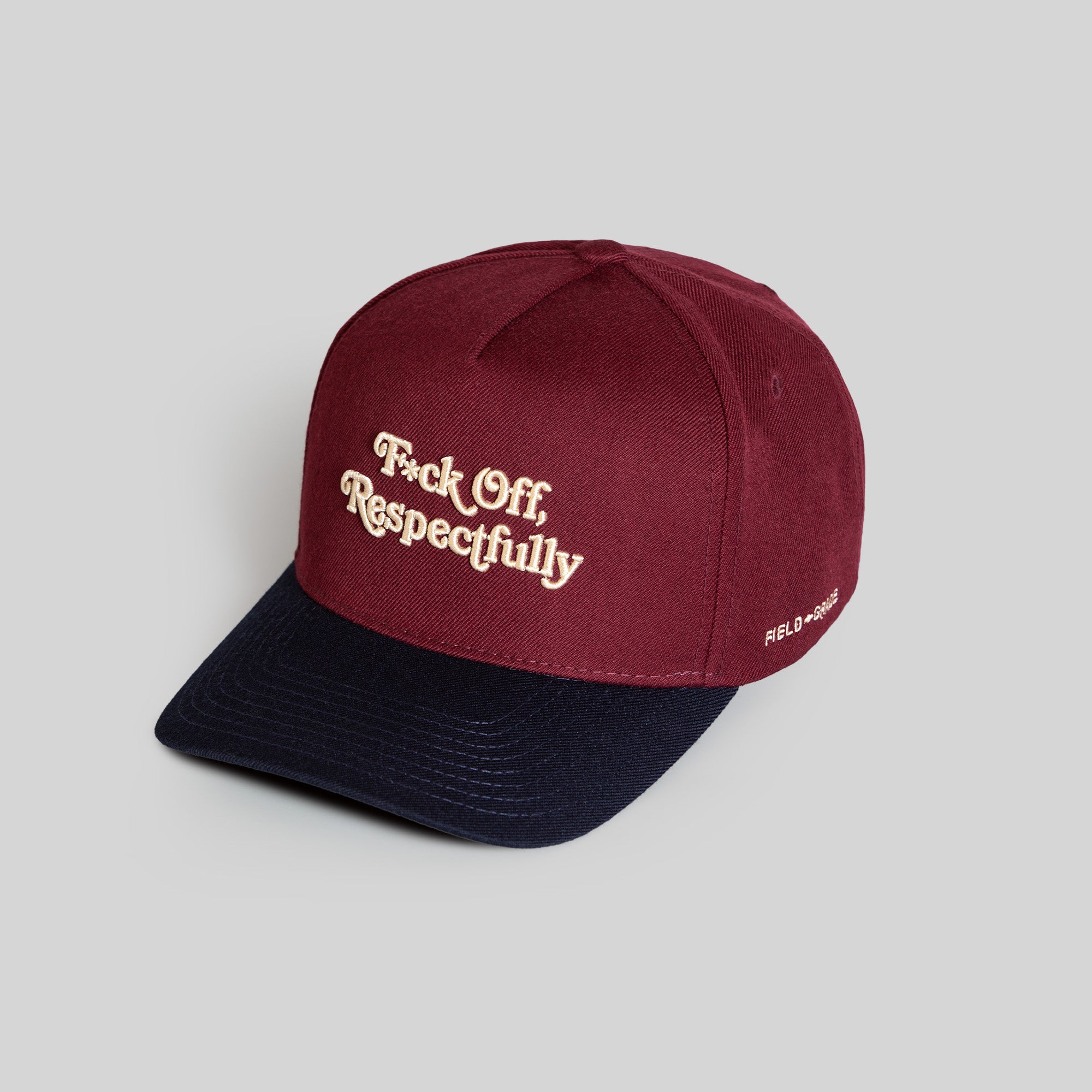 RESPECTFULLY BORDEAUX DEEP NAVY TRUCKER