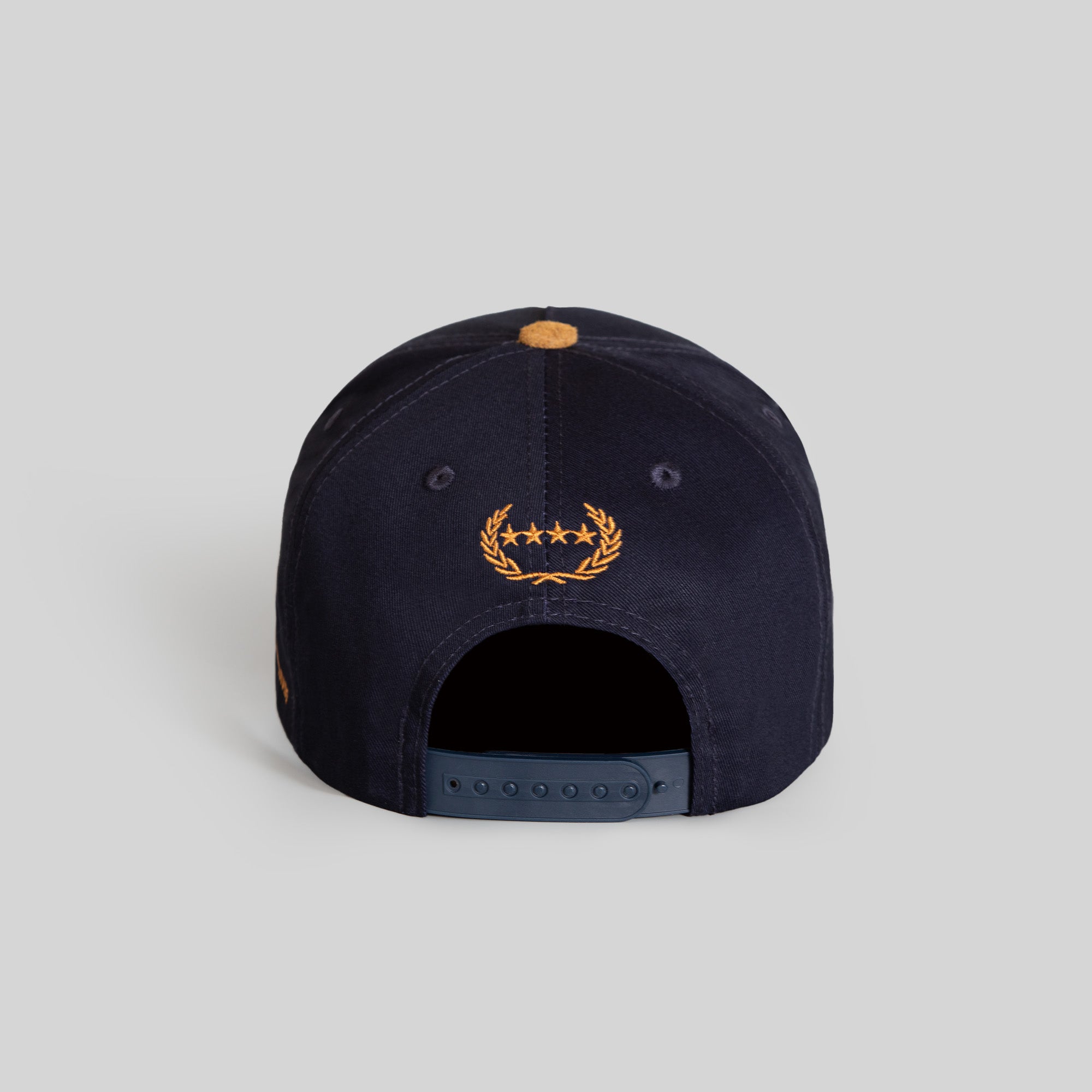RESPECTFULLY DEEP NAVY WHEAT TWILL SUEDE TRUCKER