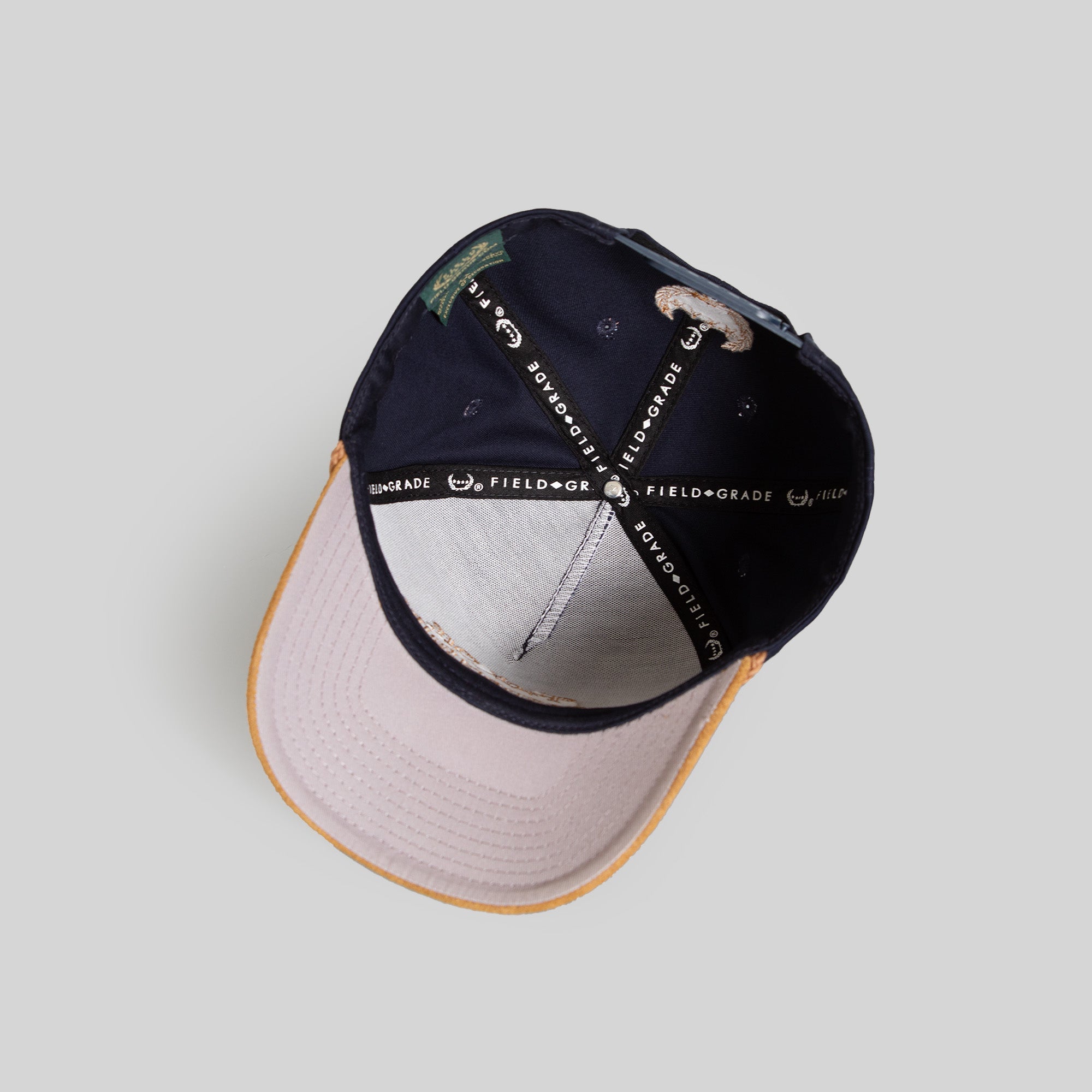 RESPECTFULLY DEEP NAVY WHEAT TWILL SUEDE TRUCKER
