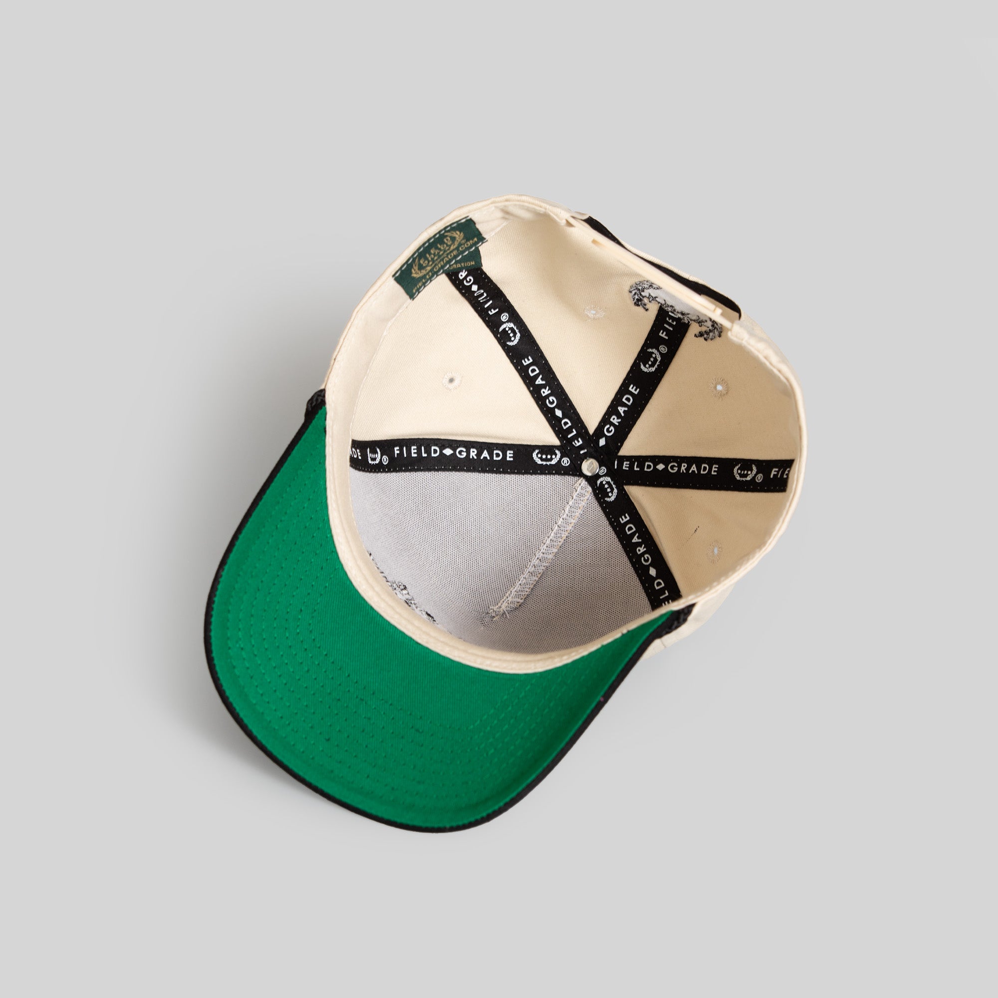 RESPECTFULLY SAND BLACK TWILL TRUCKER HAT