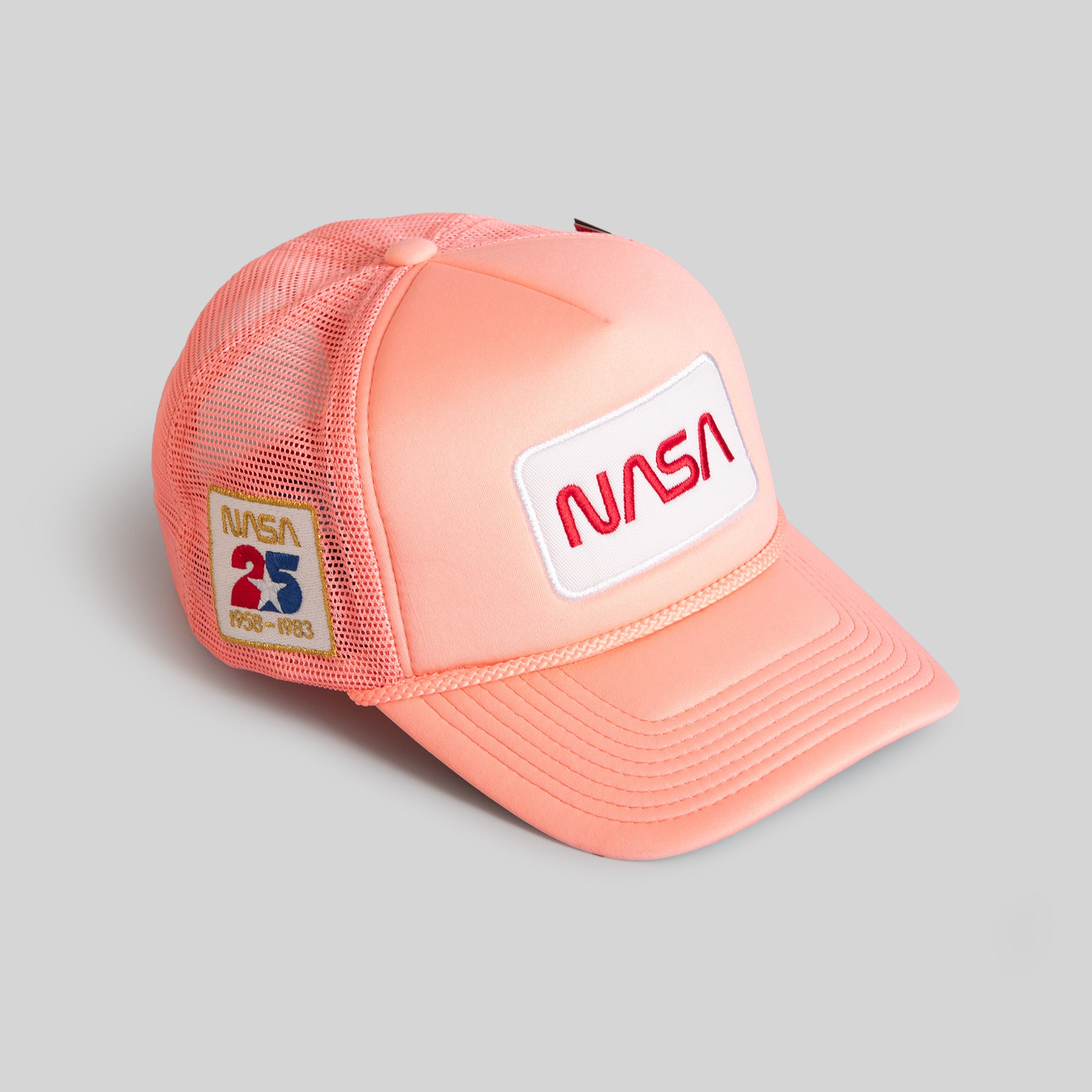 SKYLAB NASA 25TH ANNIVERSARY PINK TRUCKER HAT