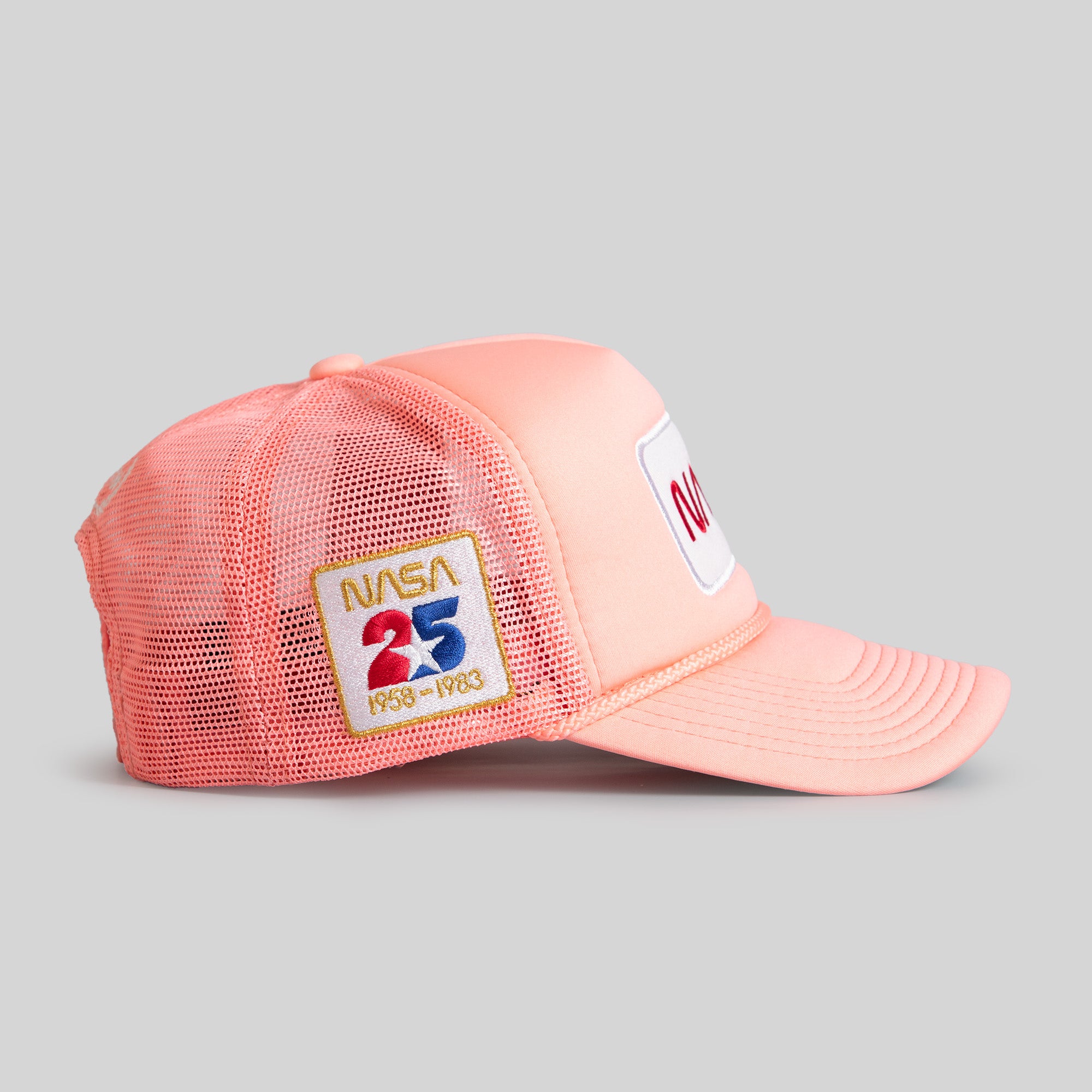 SKYLAB NASA 25TH ANNIVERSARY PINK TRUCKER HAT