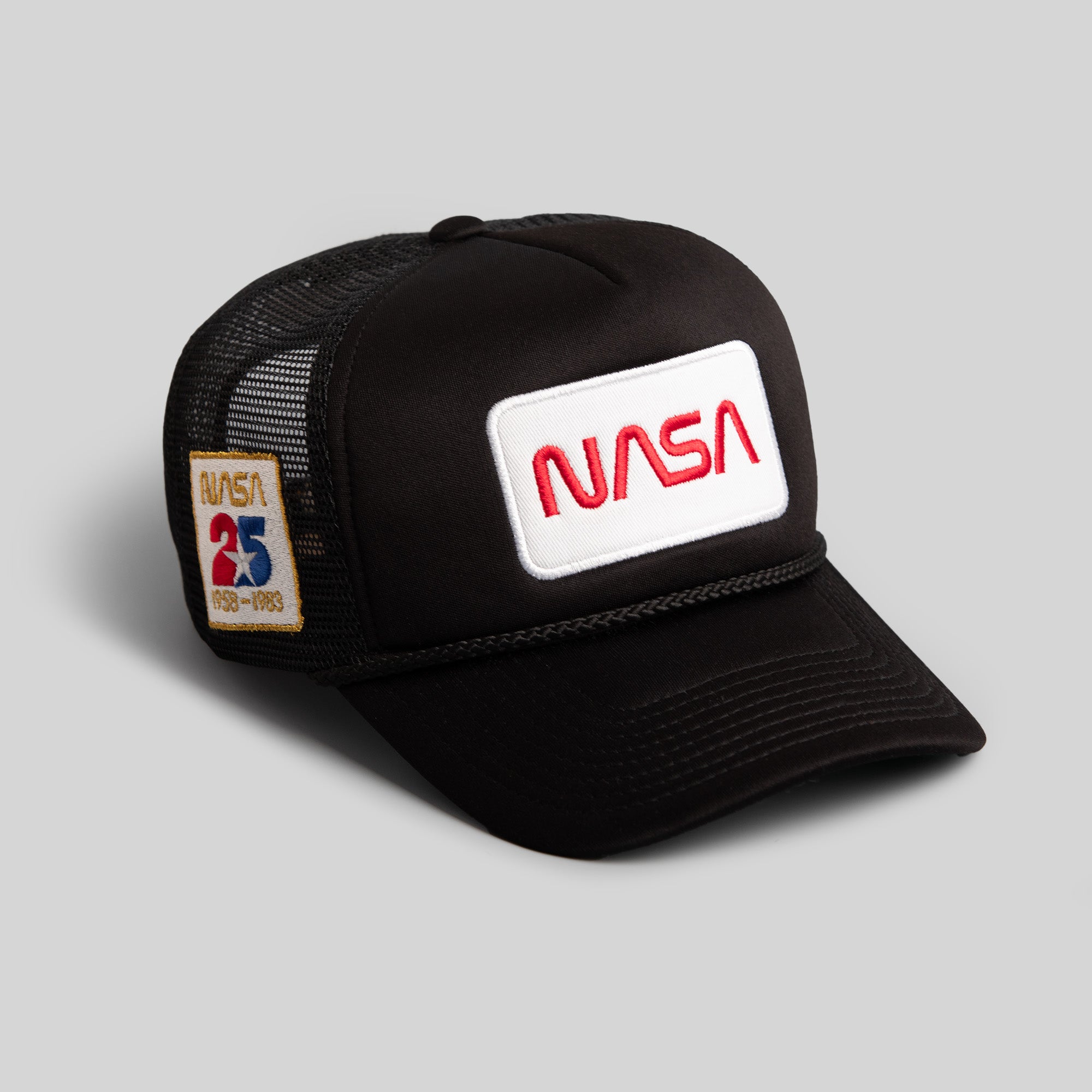 SKYLAB NASA 25TH ANNIVERSARY BLACK TRUCKER HAT
