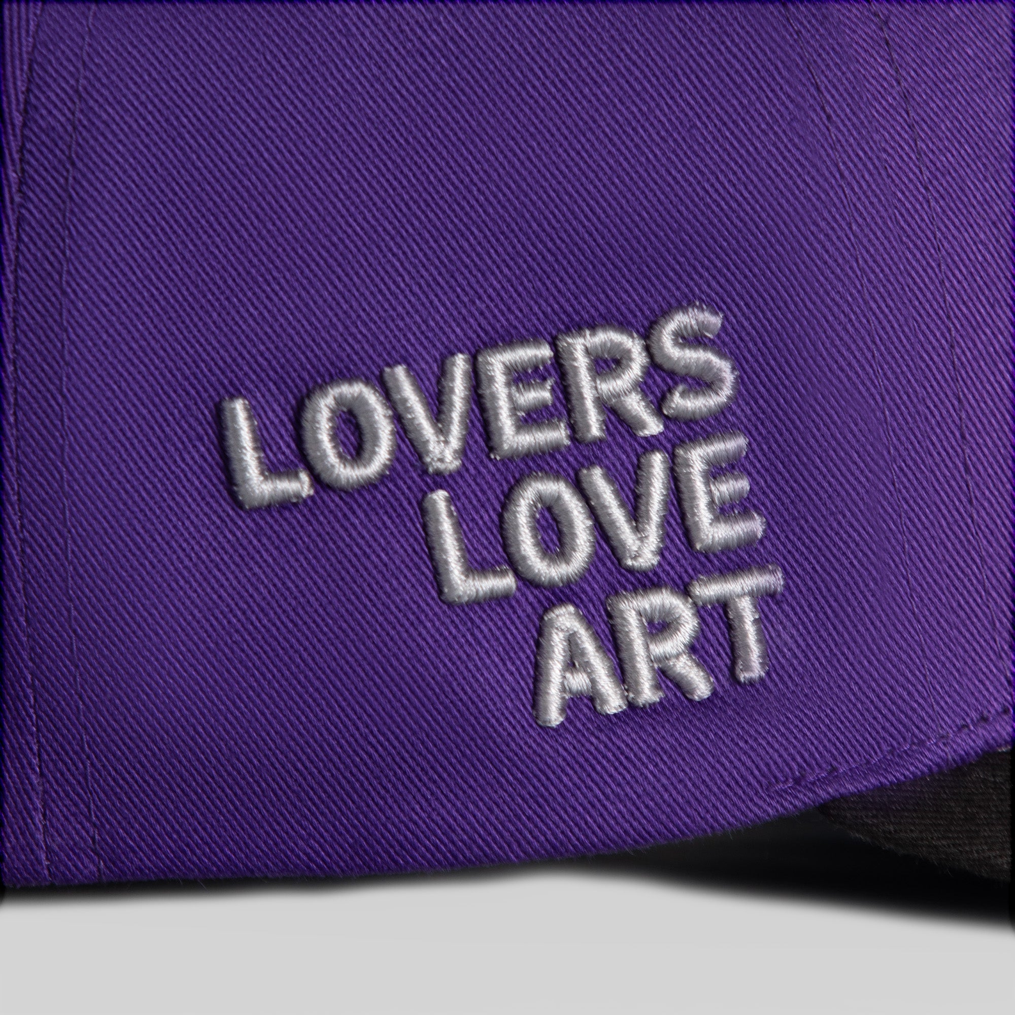 STAY CREATIVE PURPLE BLACK WOOL TRUCKER