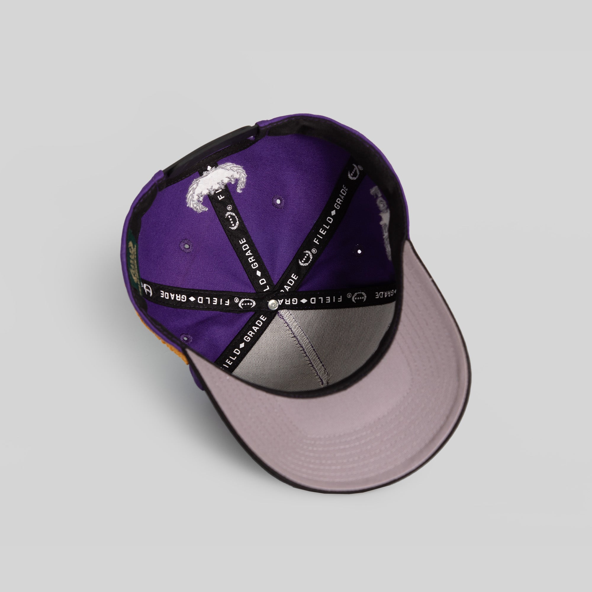 STAY CREATIVE PURPLE BLACK WOOL TRUCKER